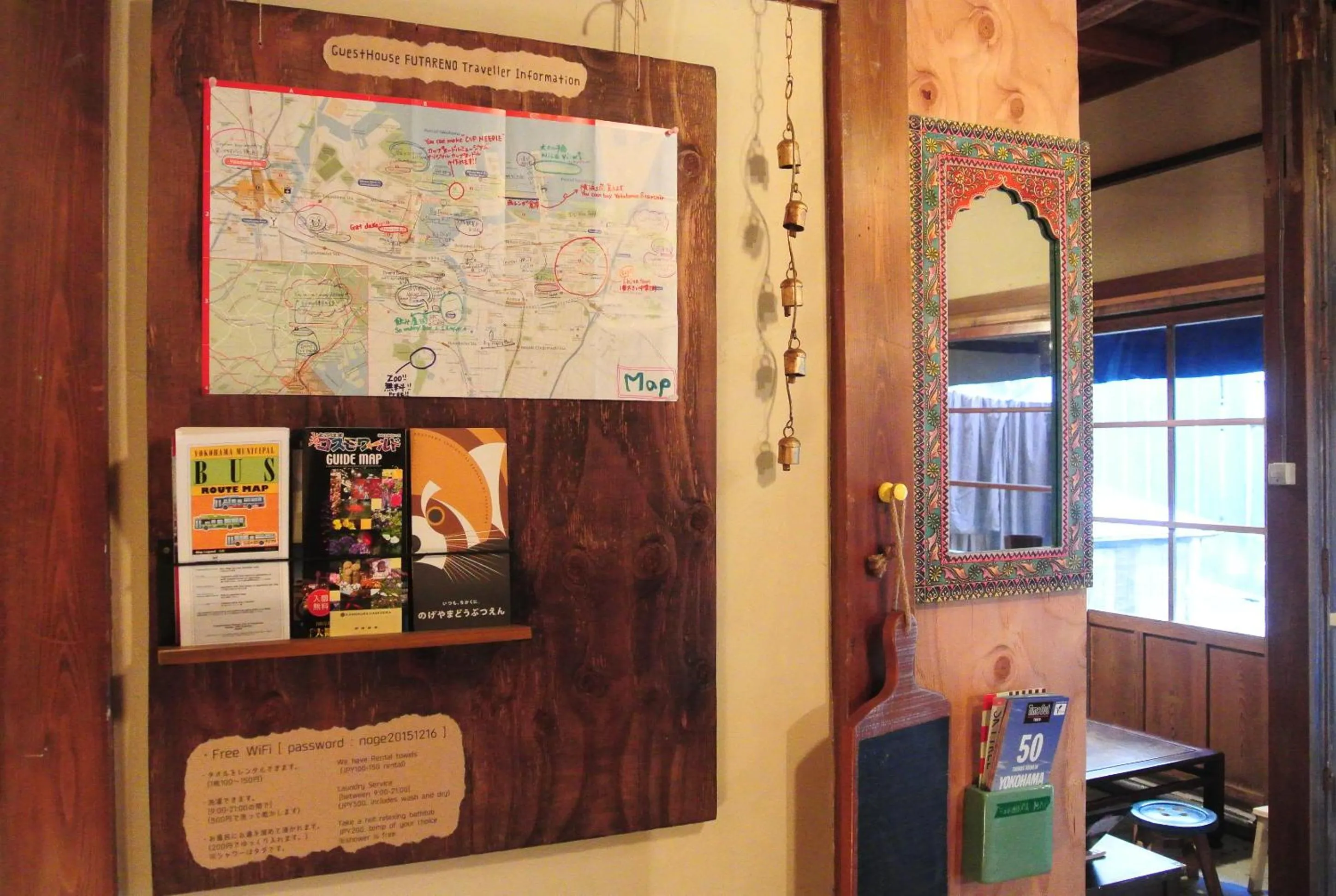 Decorative detail in Guest House FUTARENO