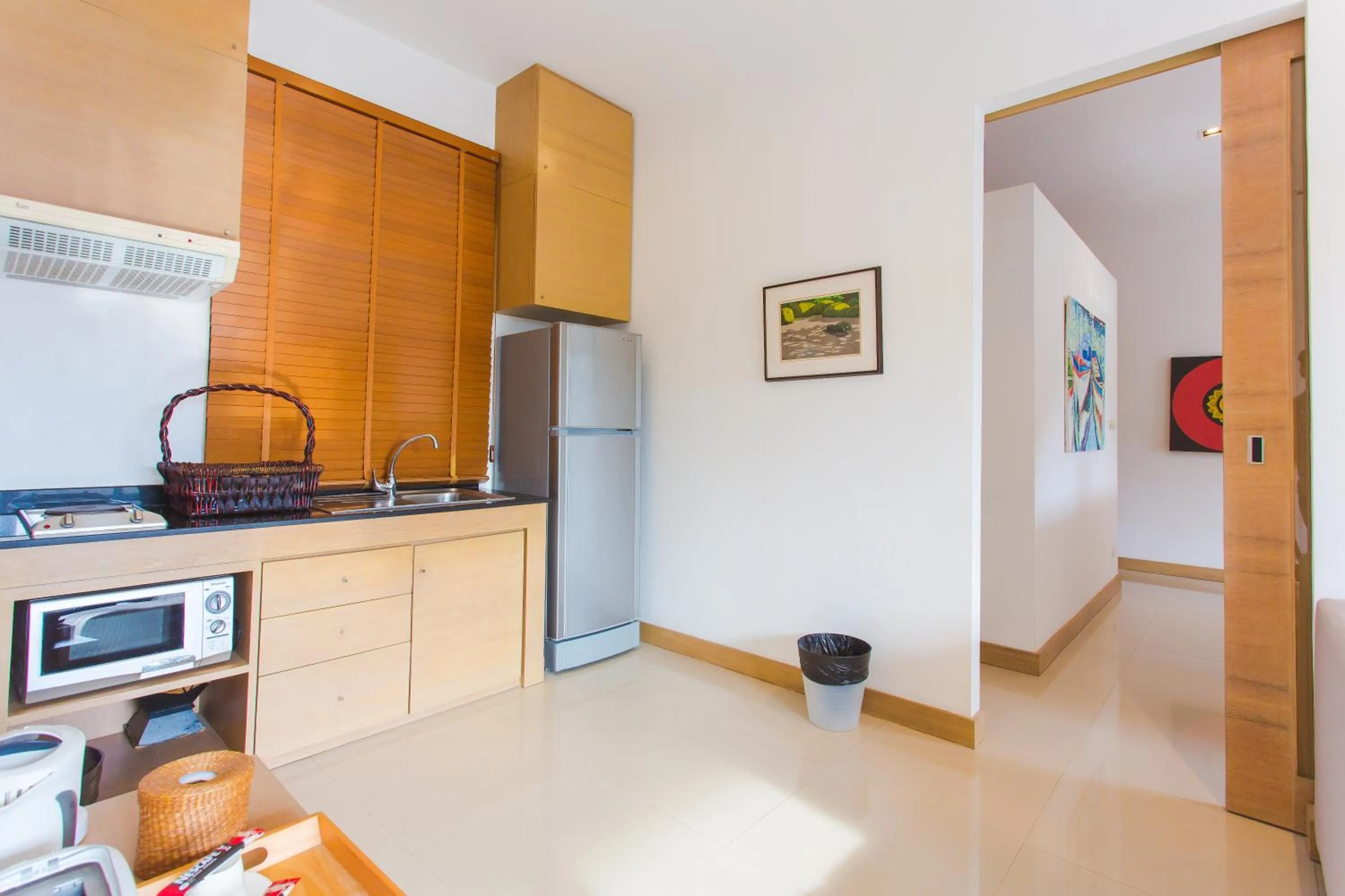 Kitchen or kitchenette in Honeymooner Pool Villa@Seastone