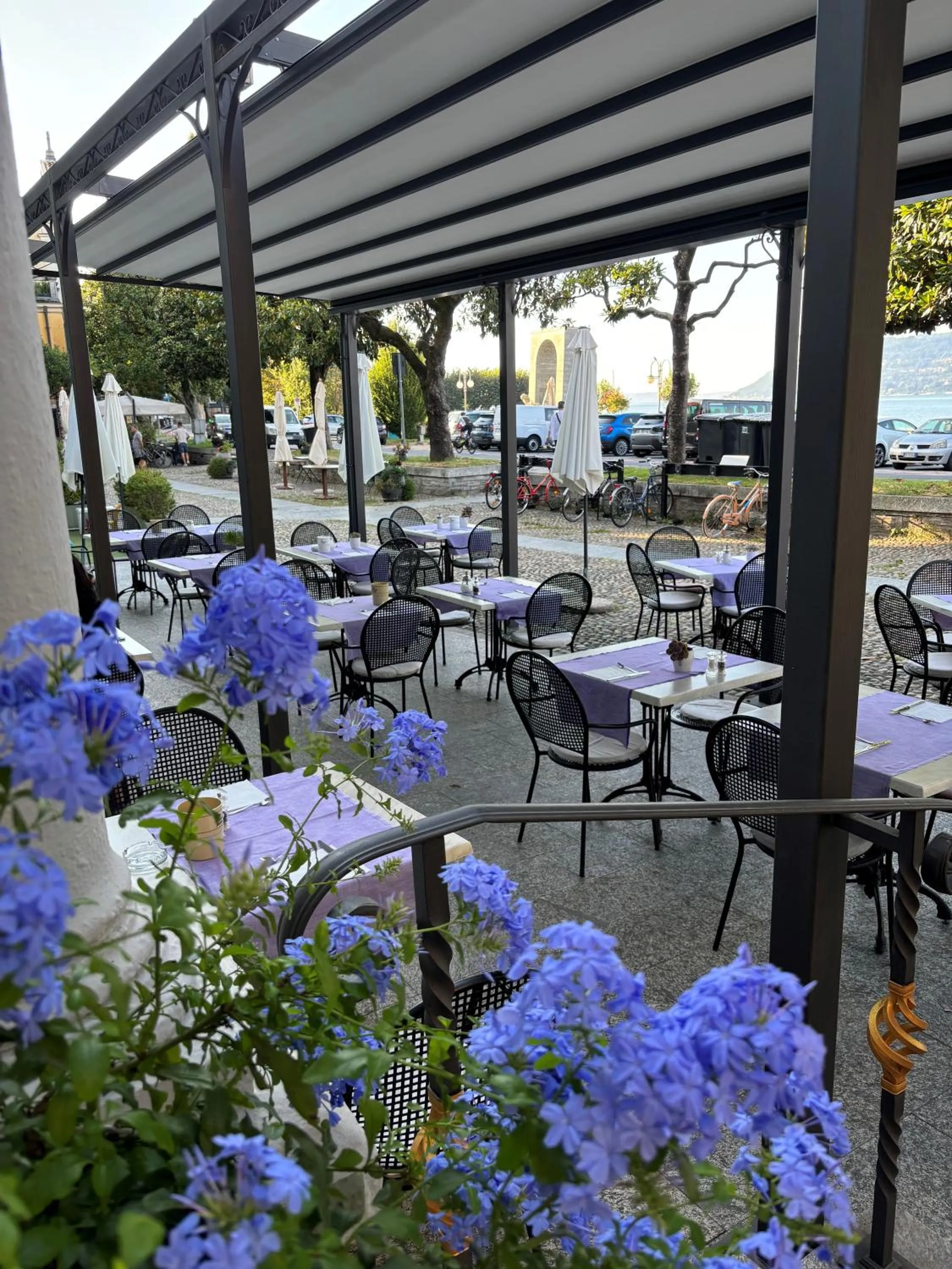 Balcony/Terrace in Albergo Pesce D'oro