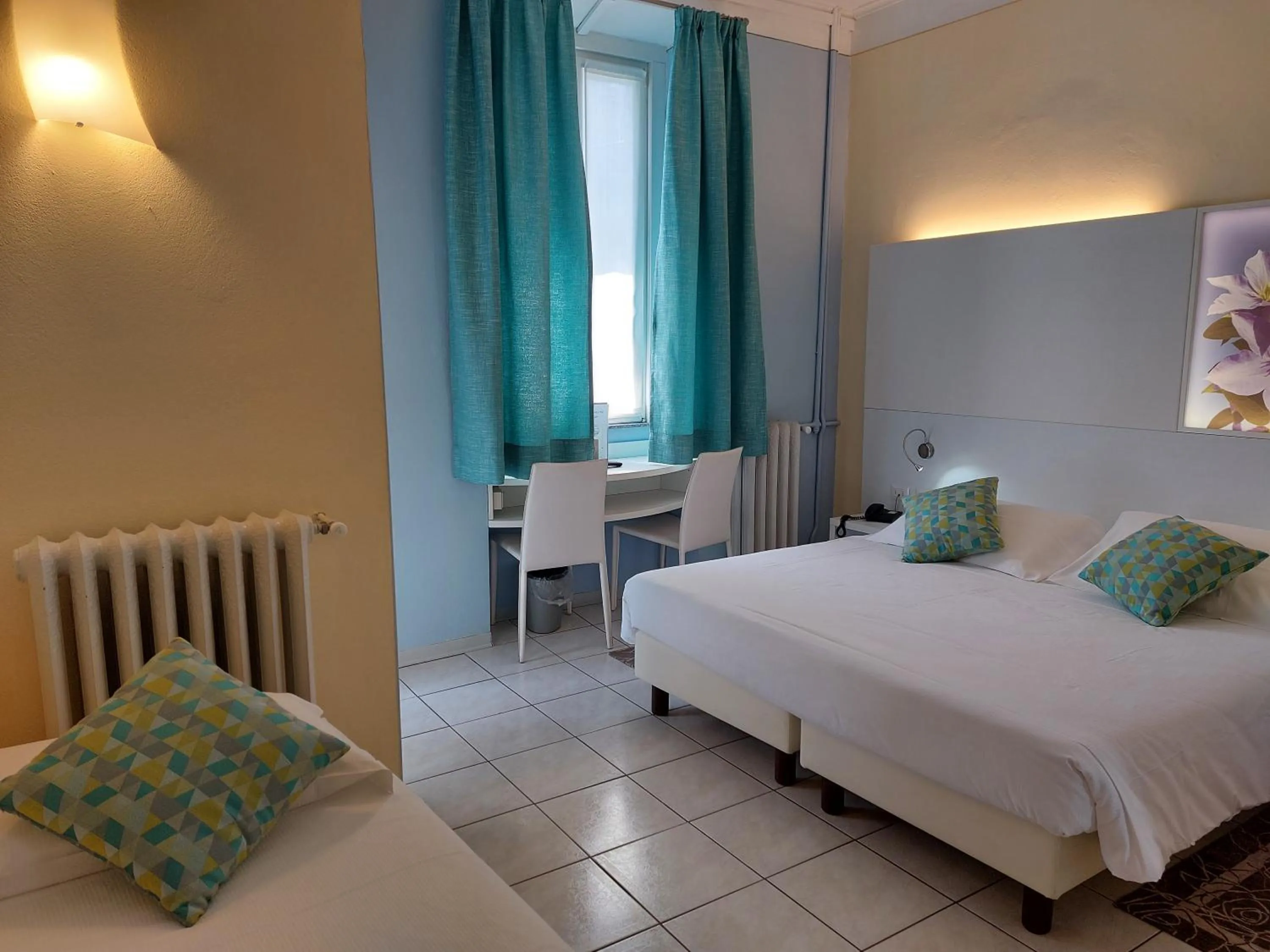 Bedroom, Bed in Albergo Pesce D'oro