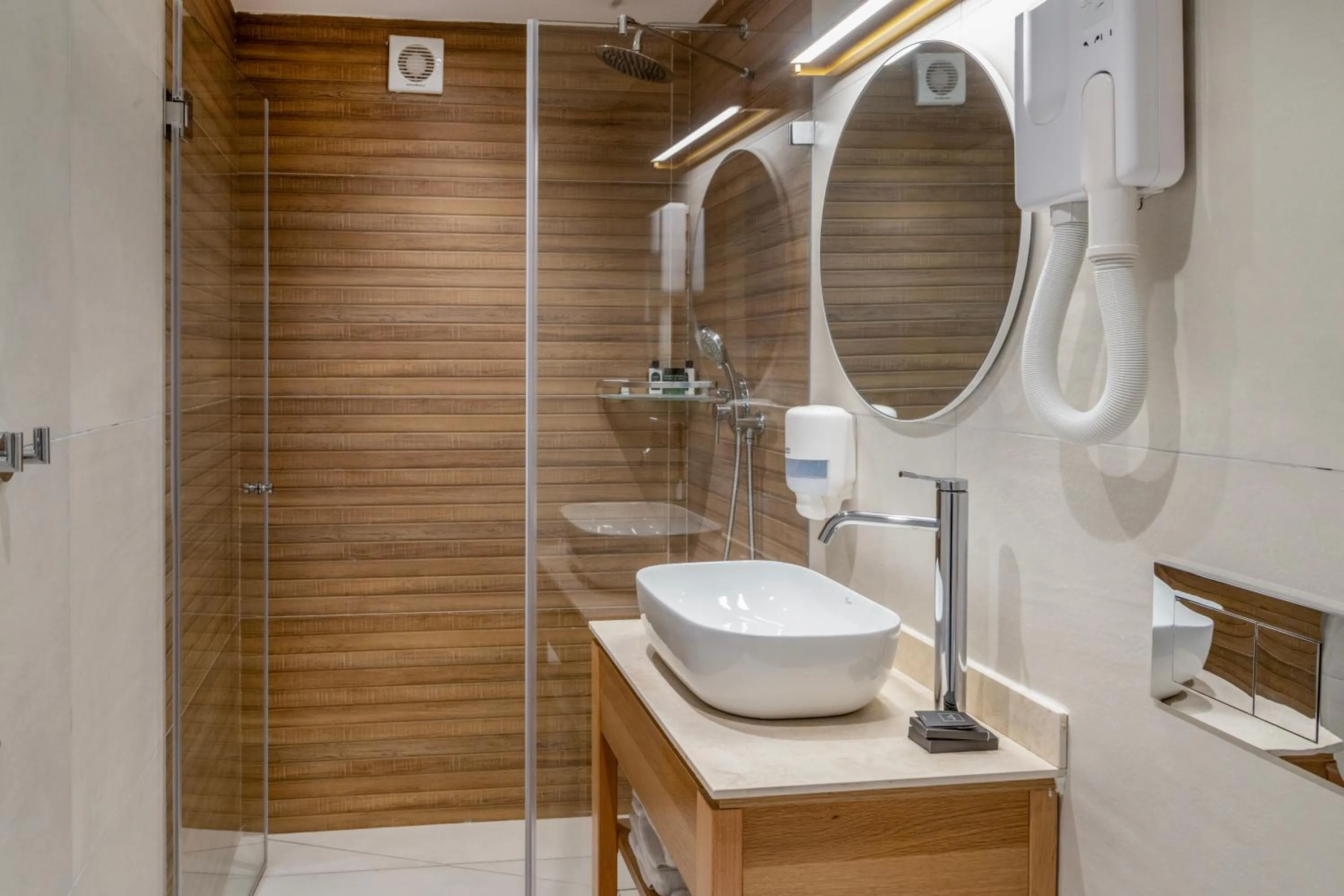 Shower in Ramon Suites by Smart Hotels