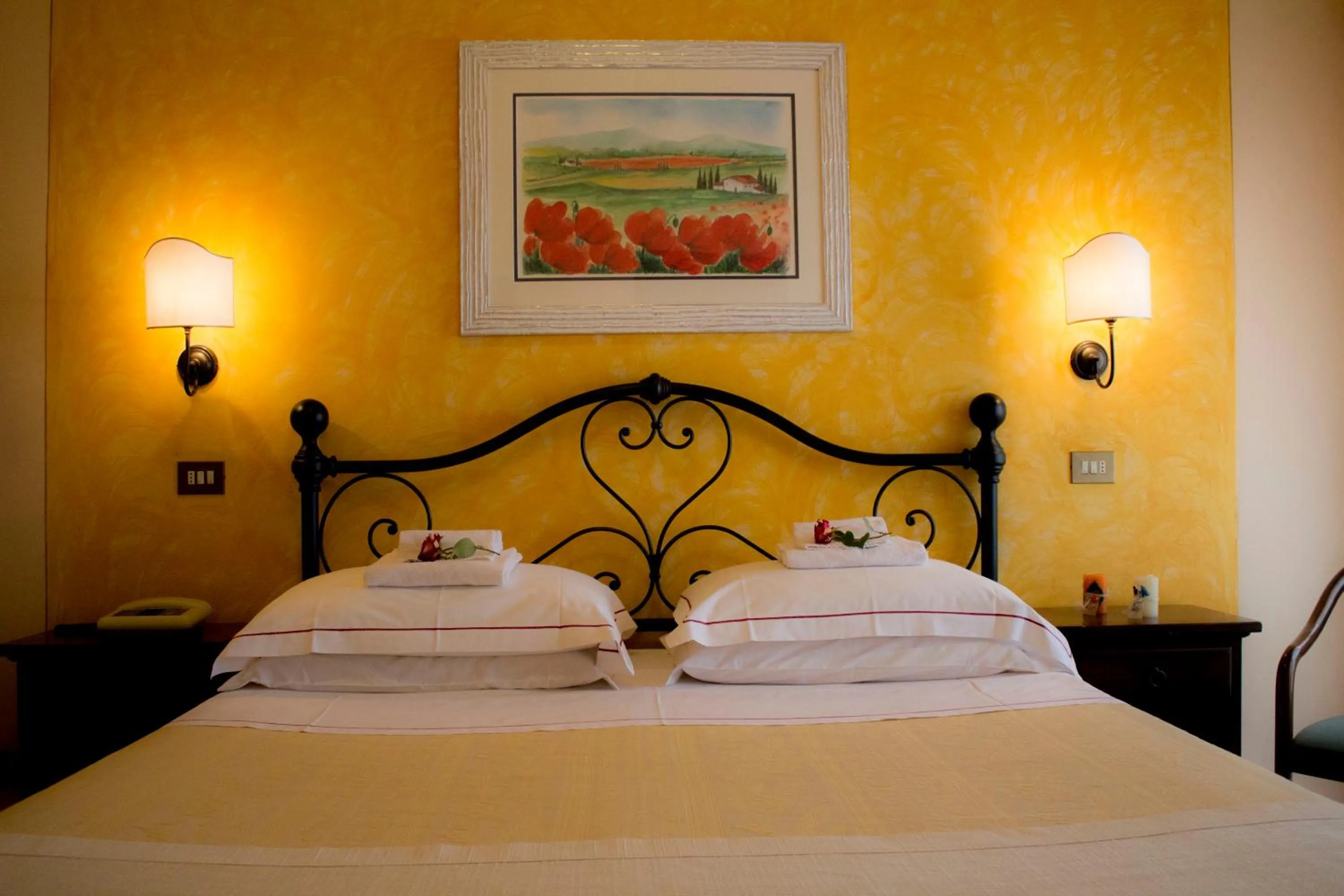 Photo of the whole room, Bed in Hotel Ristorante Tre Stelle