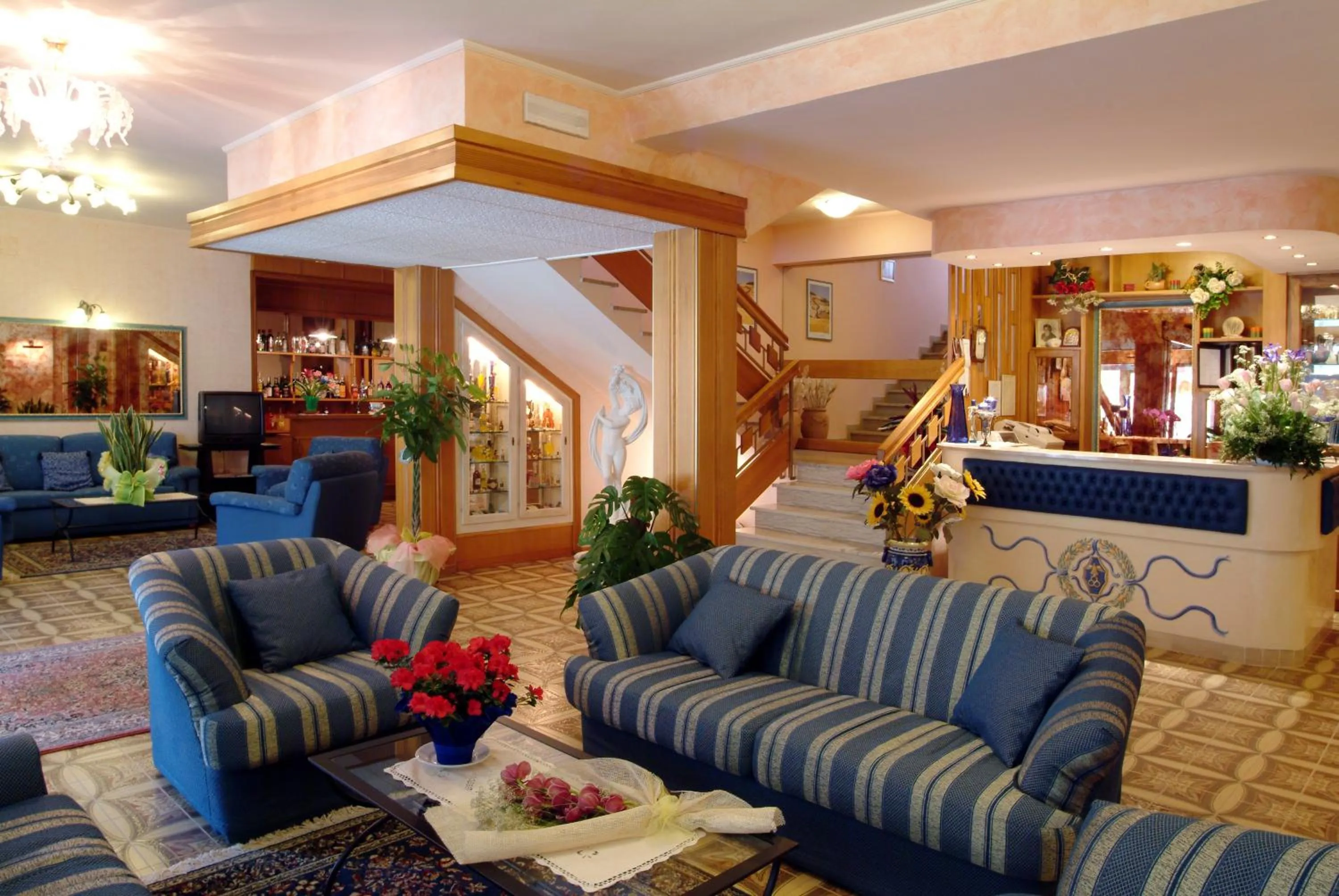 Lobby or reception in Hotel Ristorante Tre Stelle