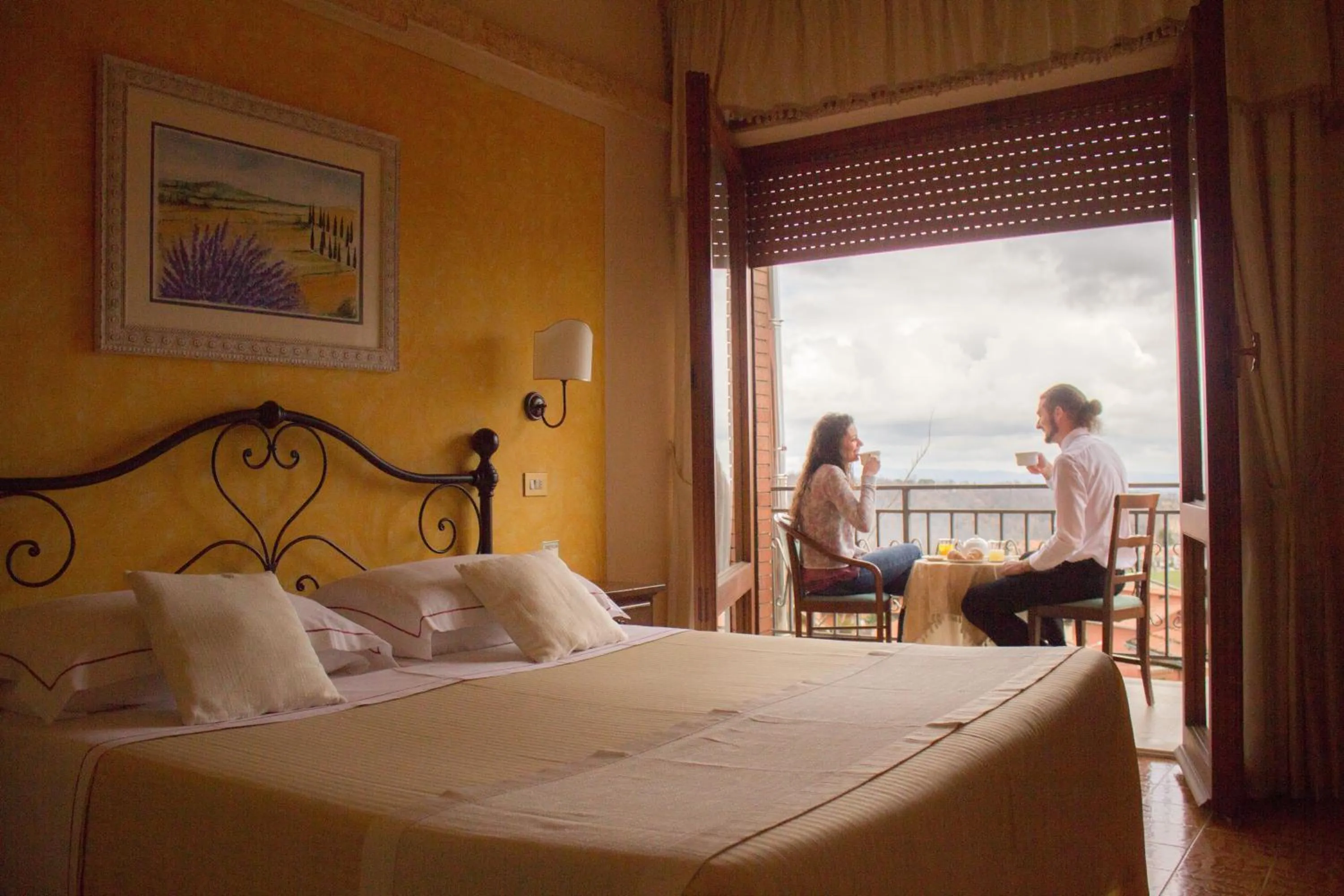 Photo of the whole room, Bed in Hotel Ristorante Tre Stelle