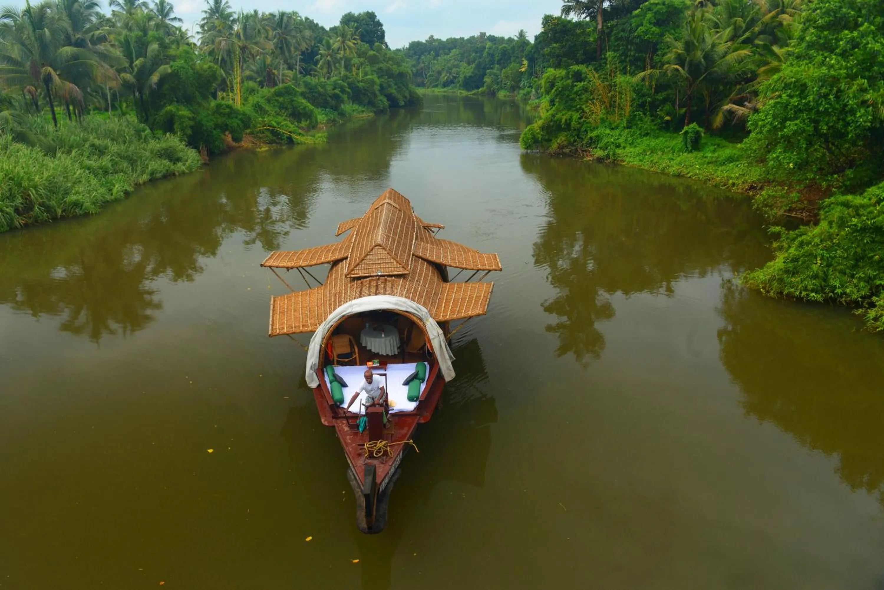 Bird's eye view in Spice Coast Cruises - Houseboat, A CGH Earth Experience