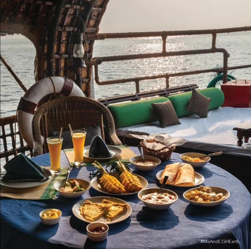 Continental breakfast in Spice Coast Cruises - Houseboat, A CGH Earth Experience