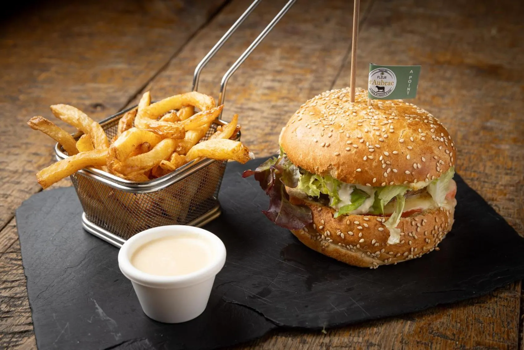 Food in Hôtel-Restaurant Logis l'Aubrac Laguiole