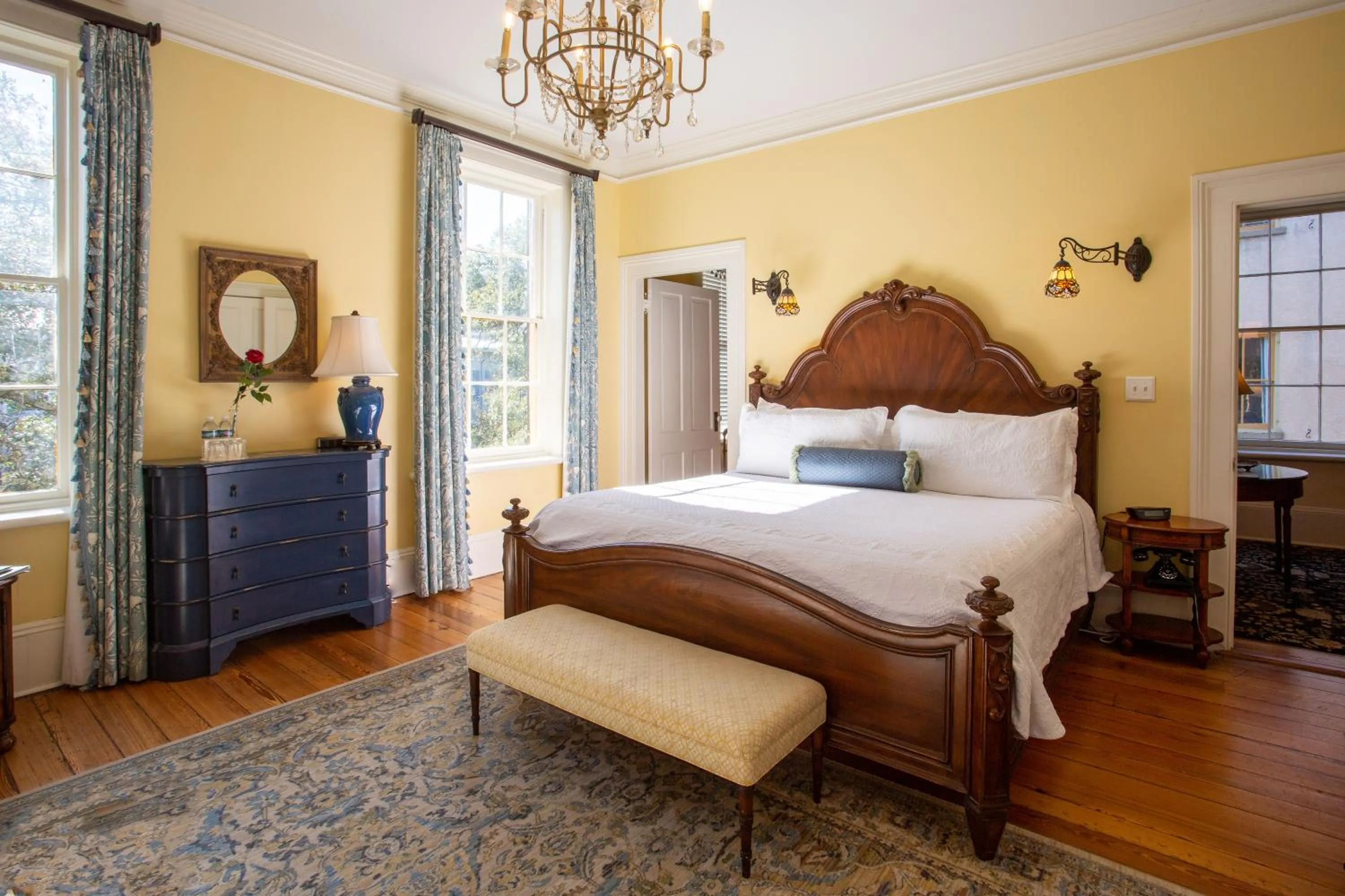 Bedroom, Bed in The Gastonian, Historic Inns of Savannah Collection