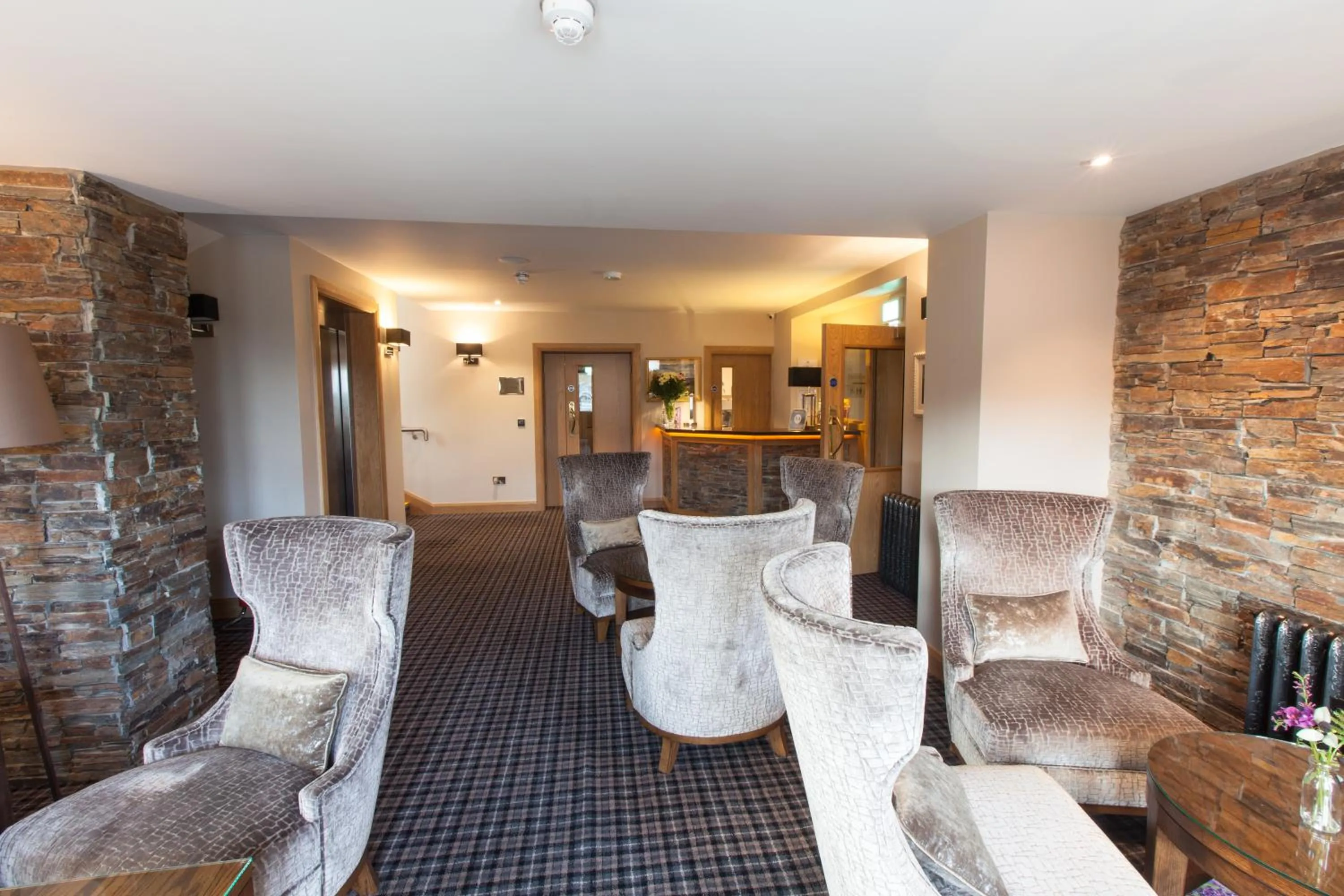Seating area in Flagstaff Lodge