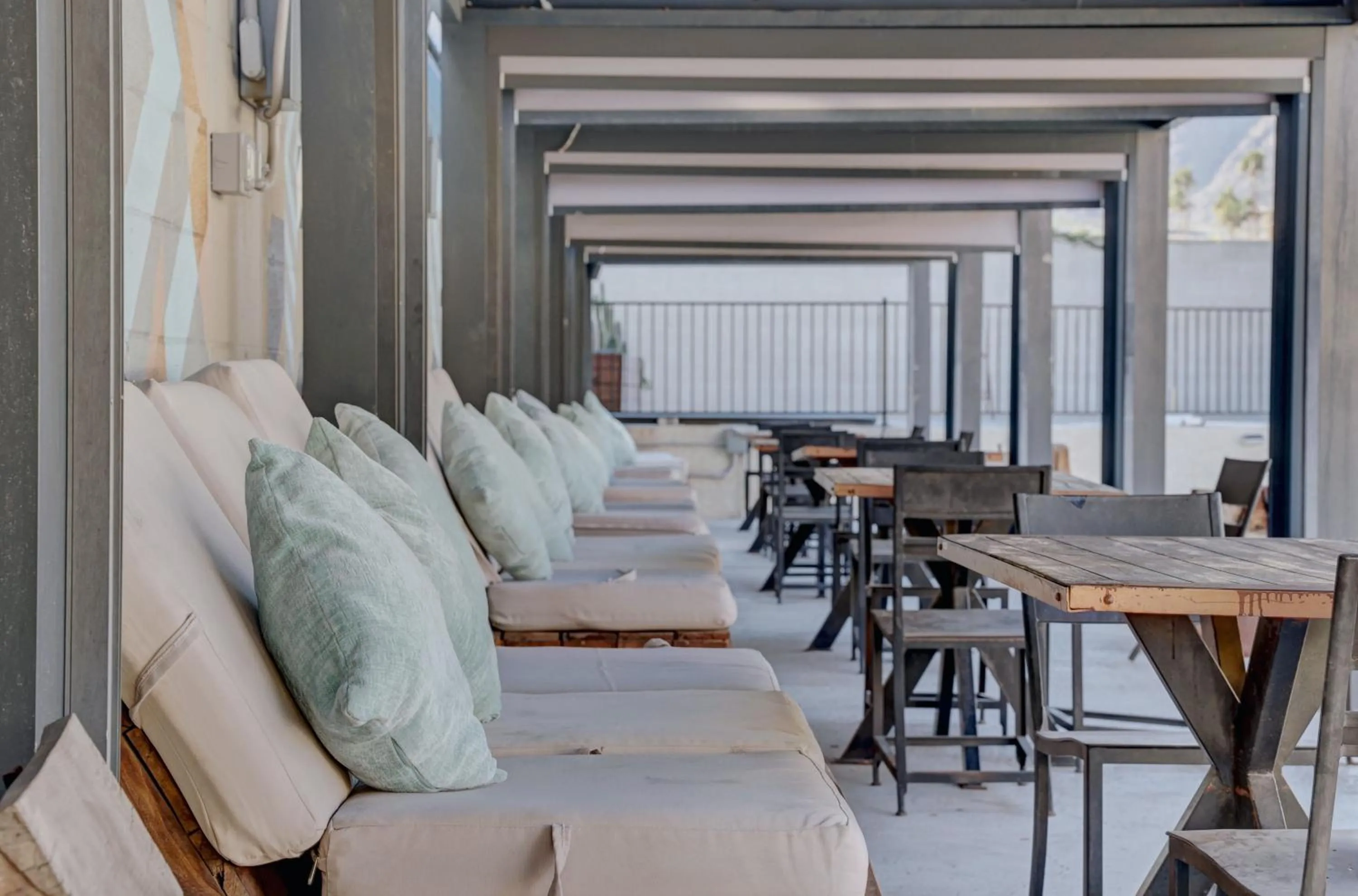 Seating area in The Infusion Beach Club