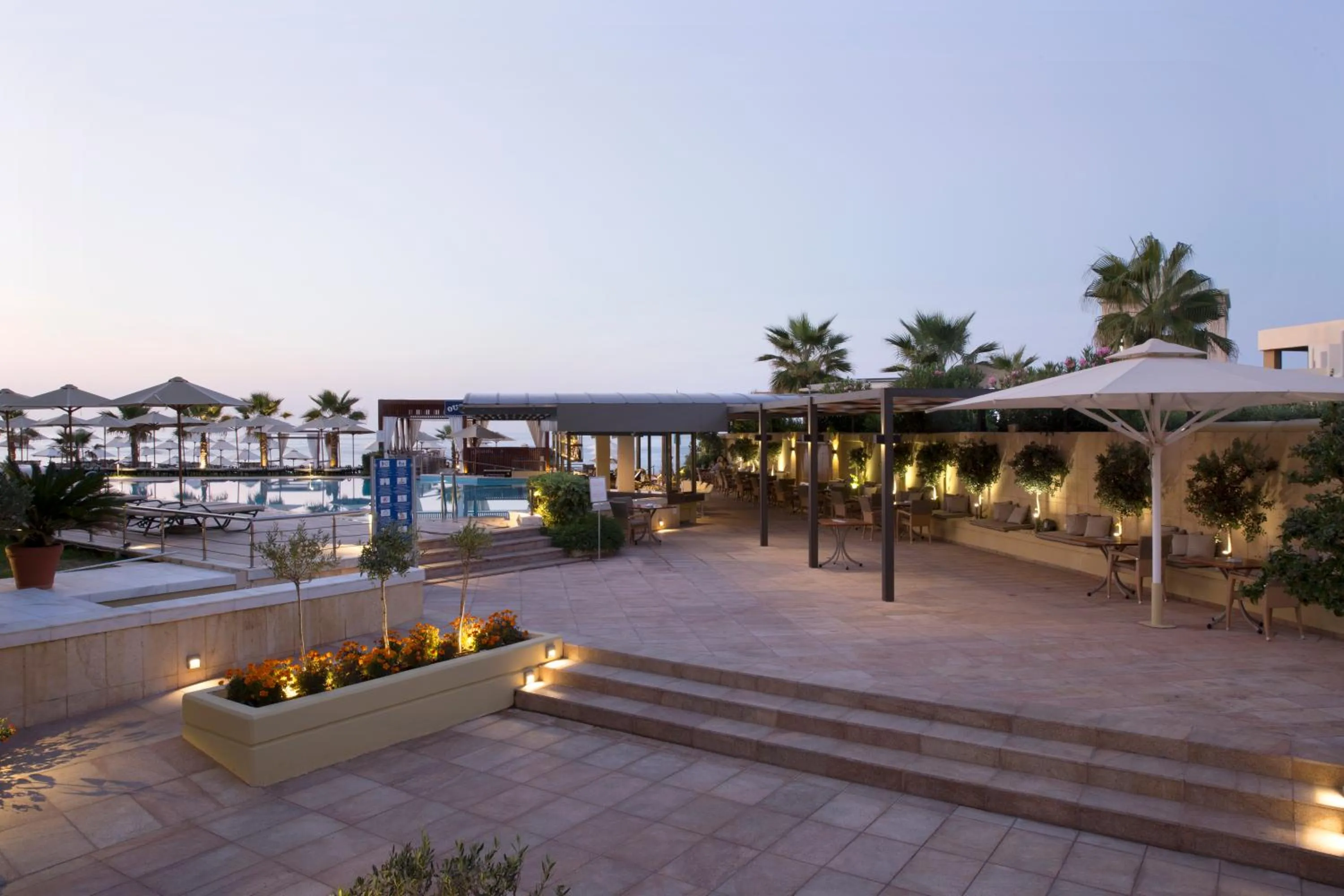 Pool view in Thalassa Beach Resort & Spa (Adults Only)