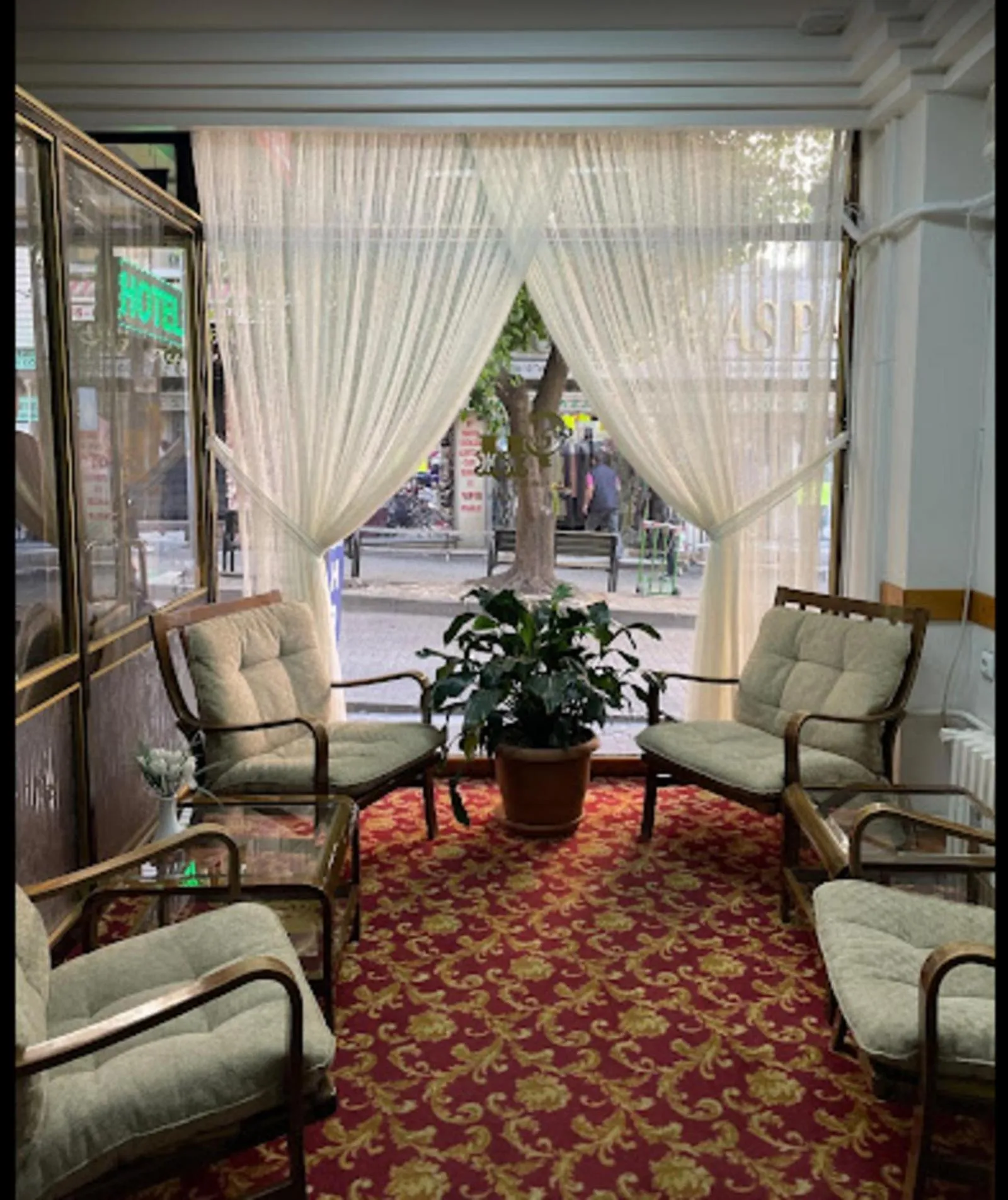 Seating area in Hotel Cesmeli
