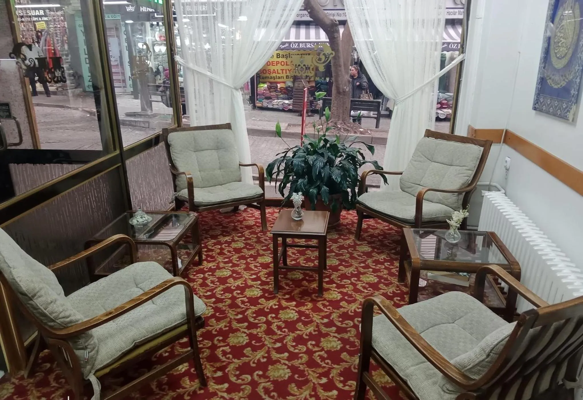 Seating area in Hotel Cesmeli
