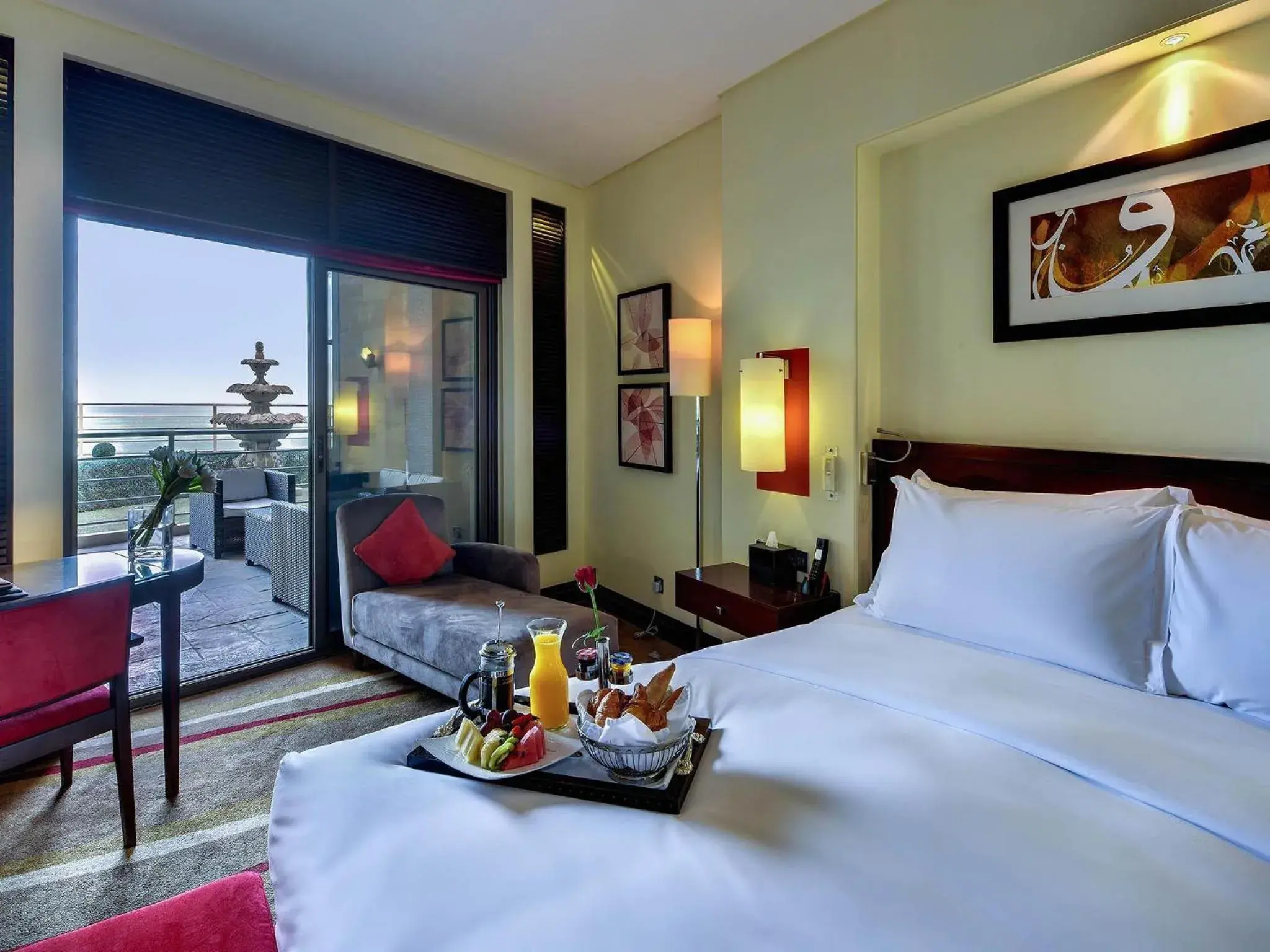 Luxury Queen Room with Balcony and Sea View in Sofitel Al Khobar The Corniche Luxury Queen Room with Balcony and Sea View in Sofitel Al Khobar The Corniche