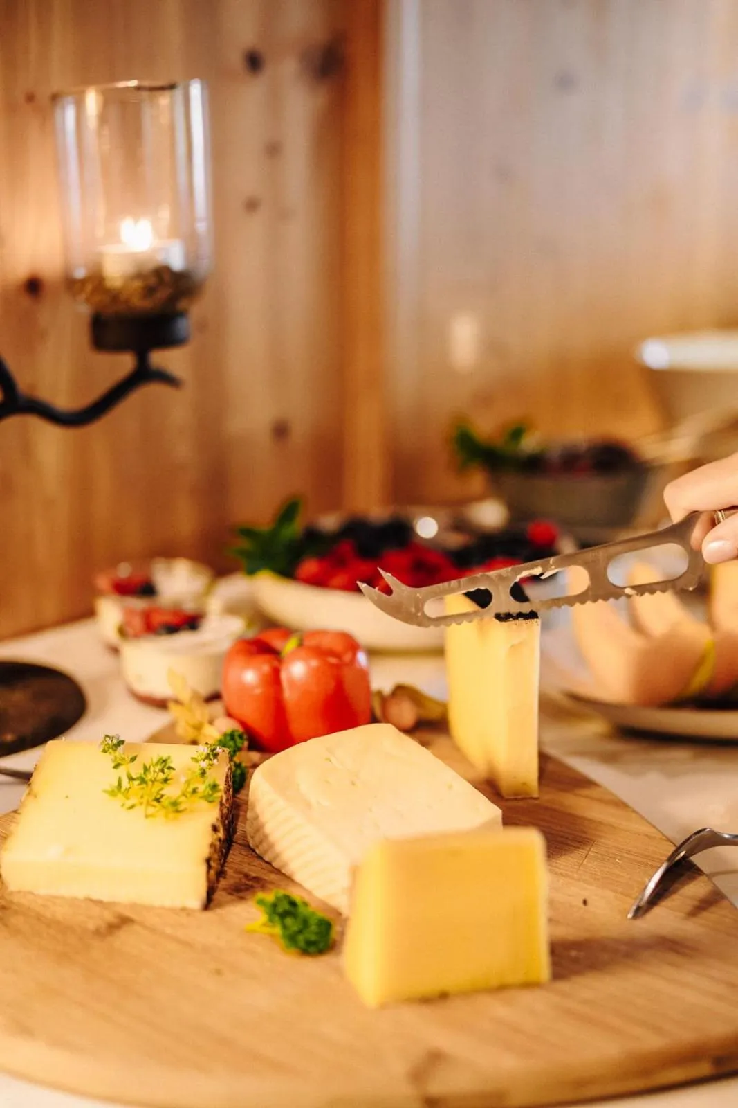 Buffet breakfast in ASTER Boutique Hotel & Chalets