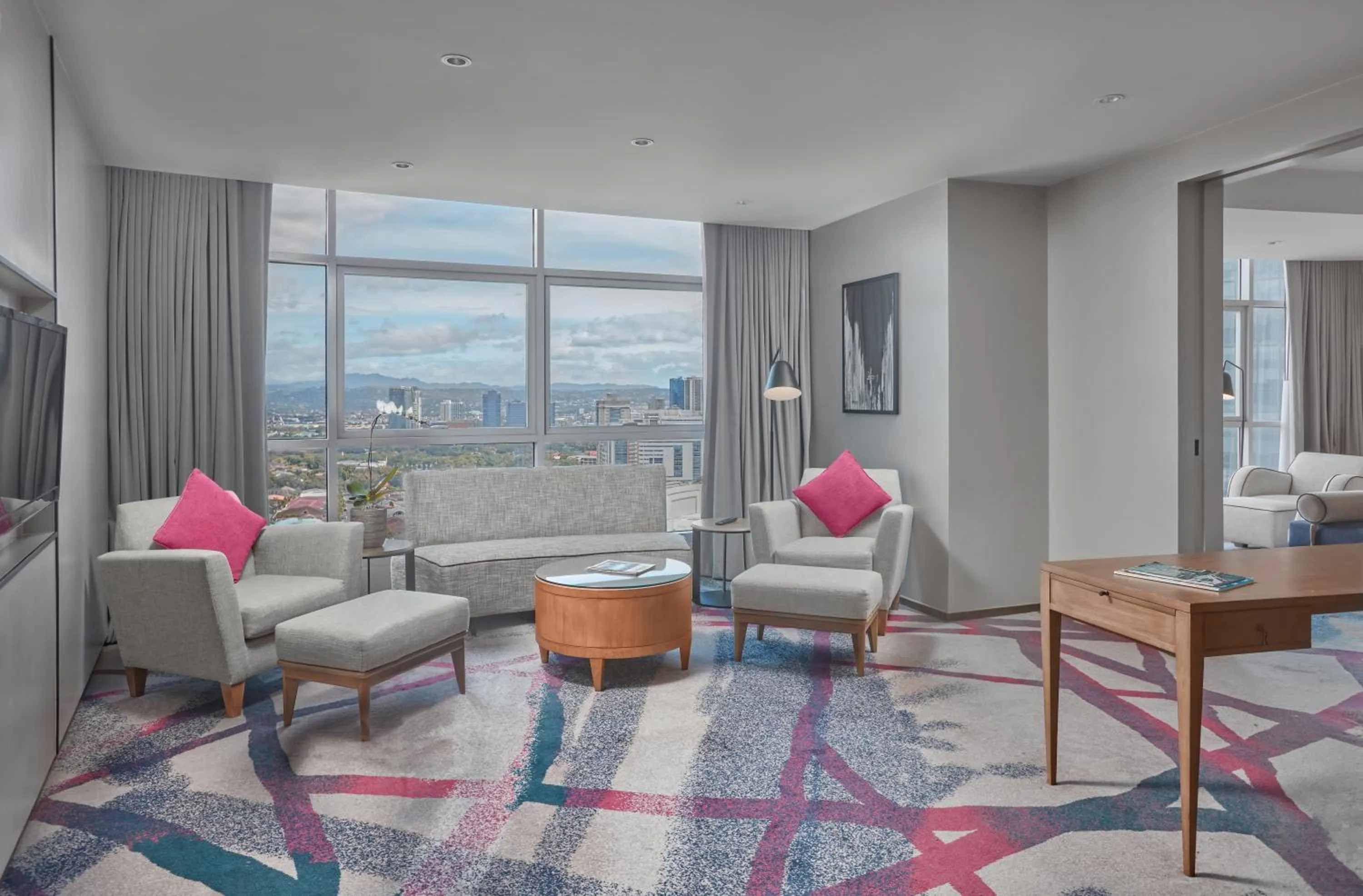 Seating area in Crowne Plaza Manila Galleria by IHG