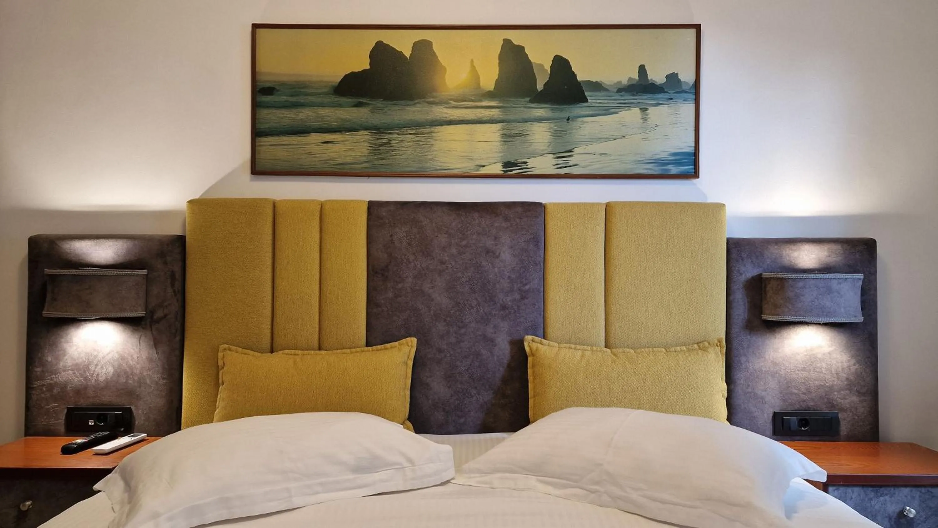 Bed in Hotel Dionysis Studios