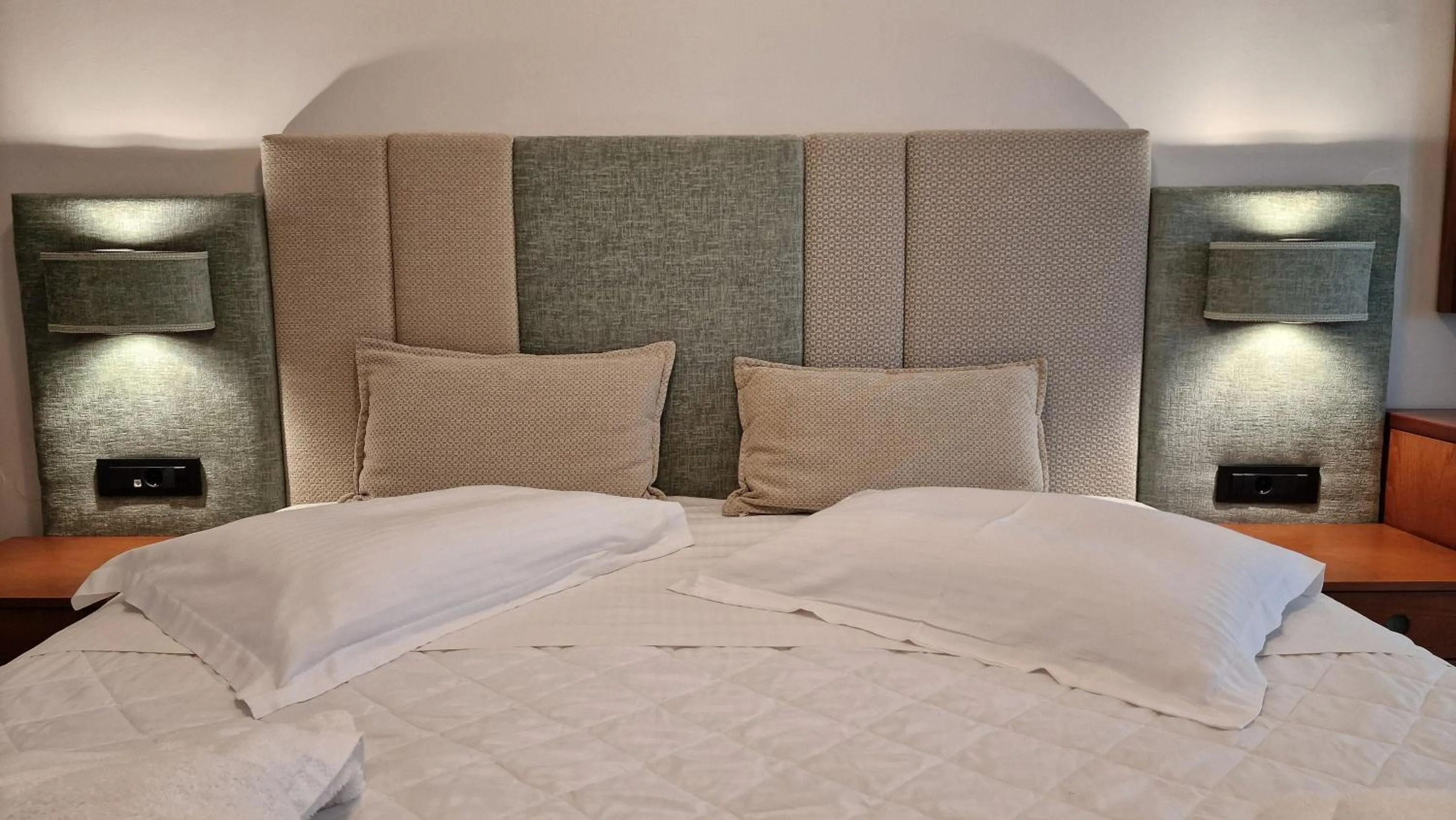 Bed in Hotel Dionysis Studios