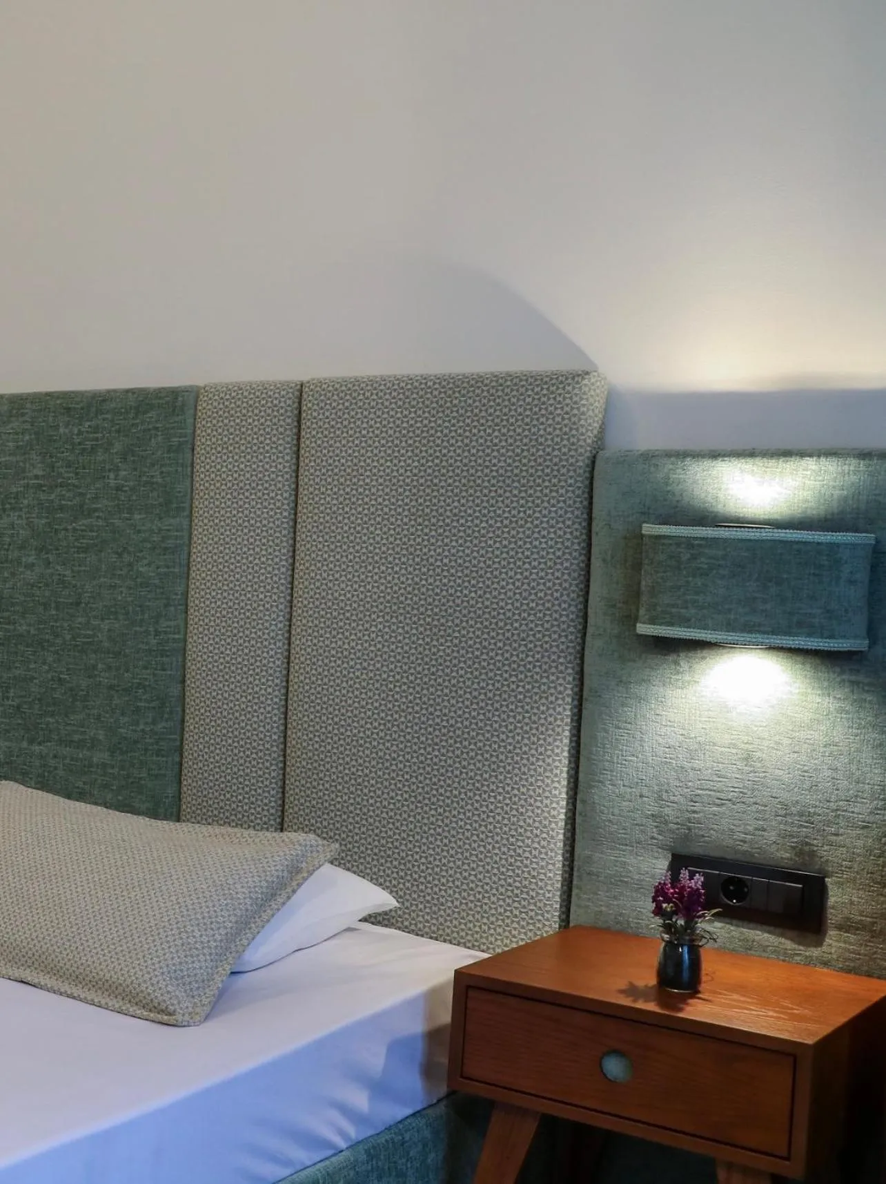 Bed in Hotel Dionysis Studios