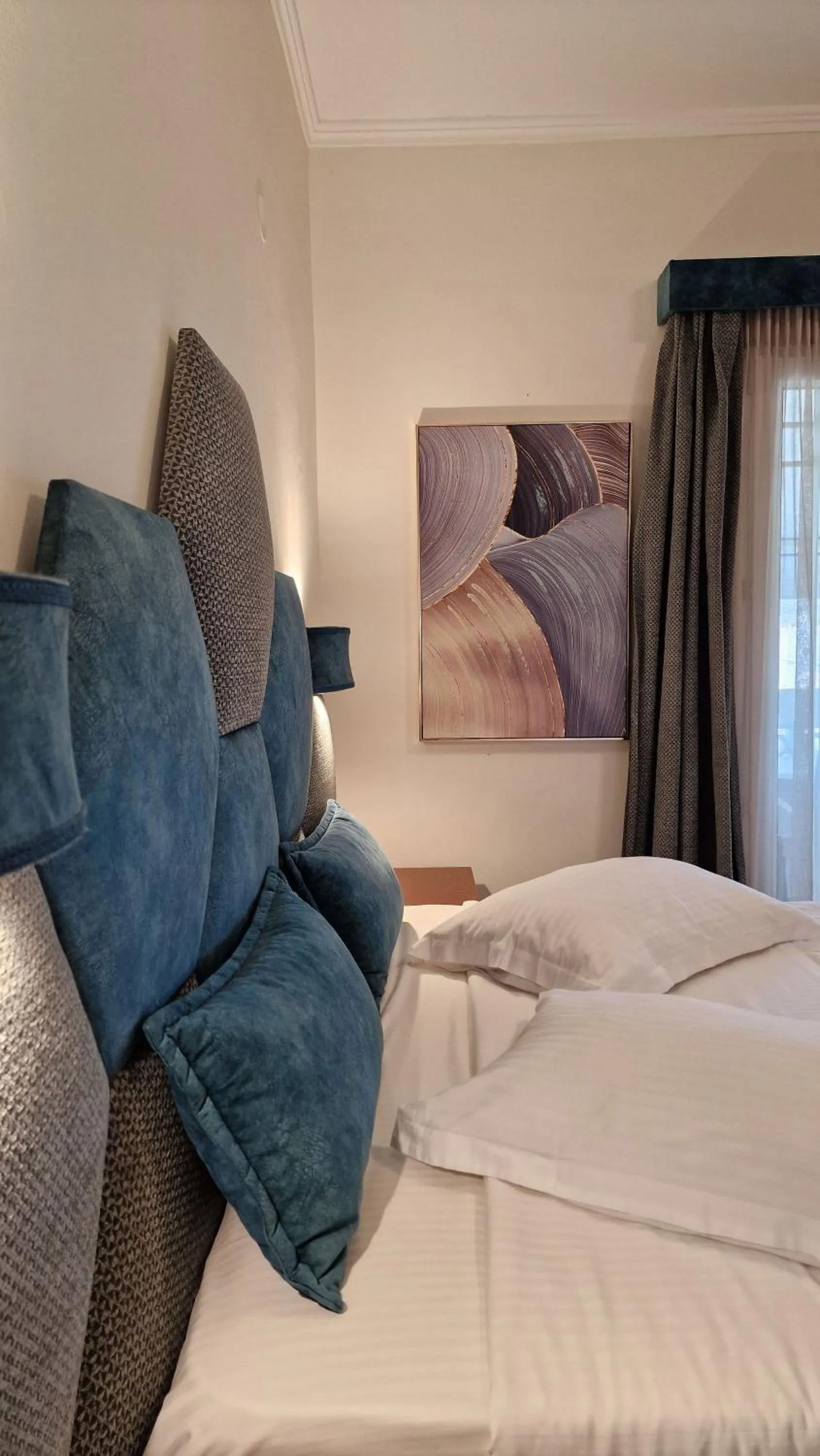 Bed in Hotel Dionysis Studios