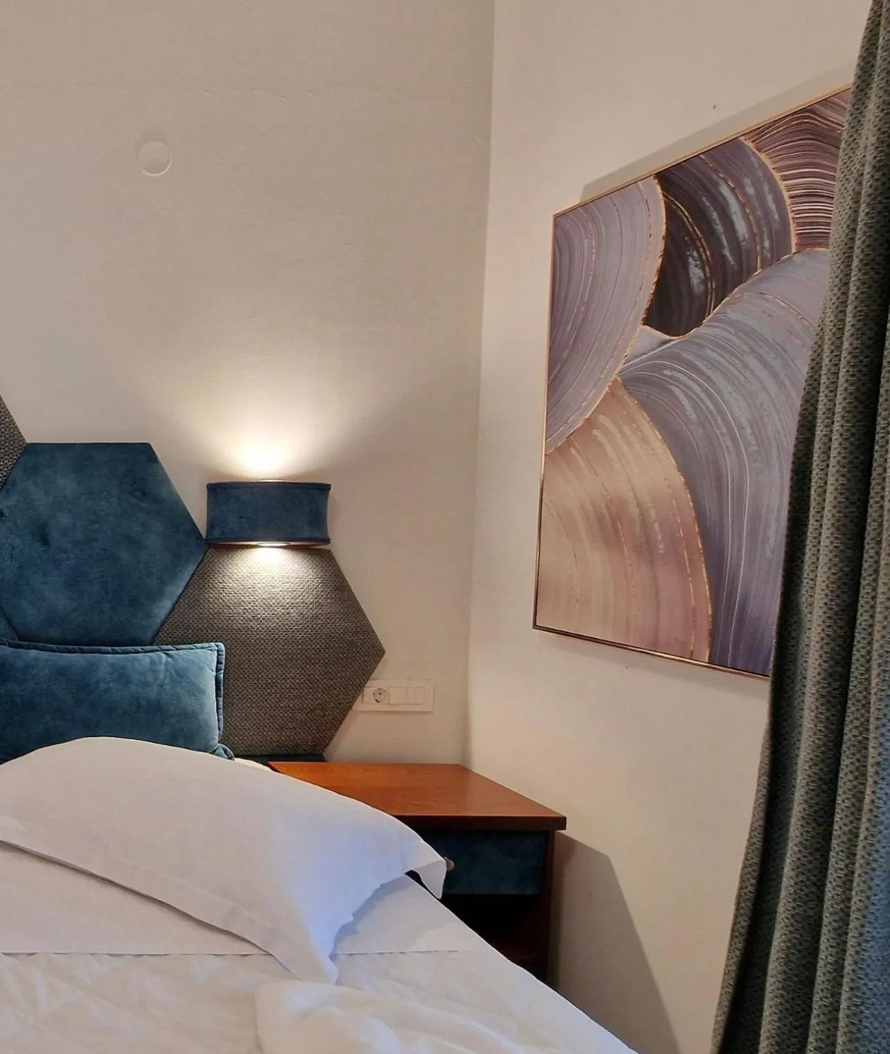 Bed in Hotel Dionysis Studios