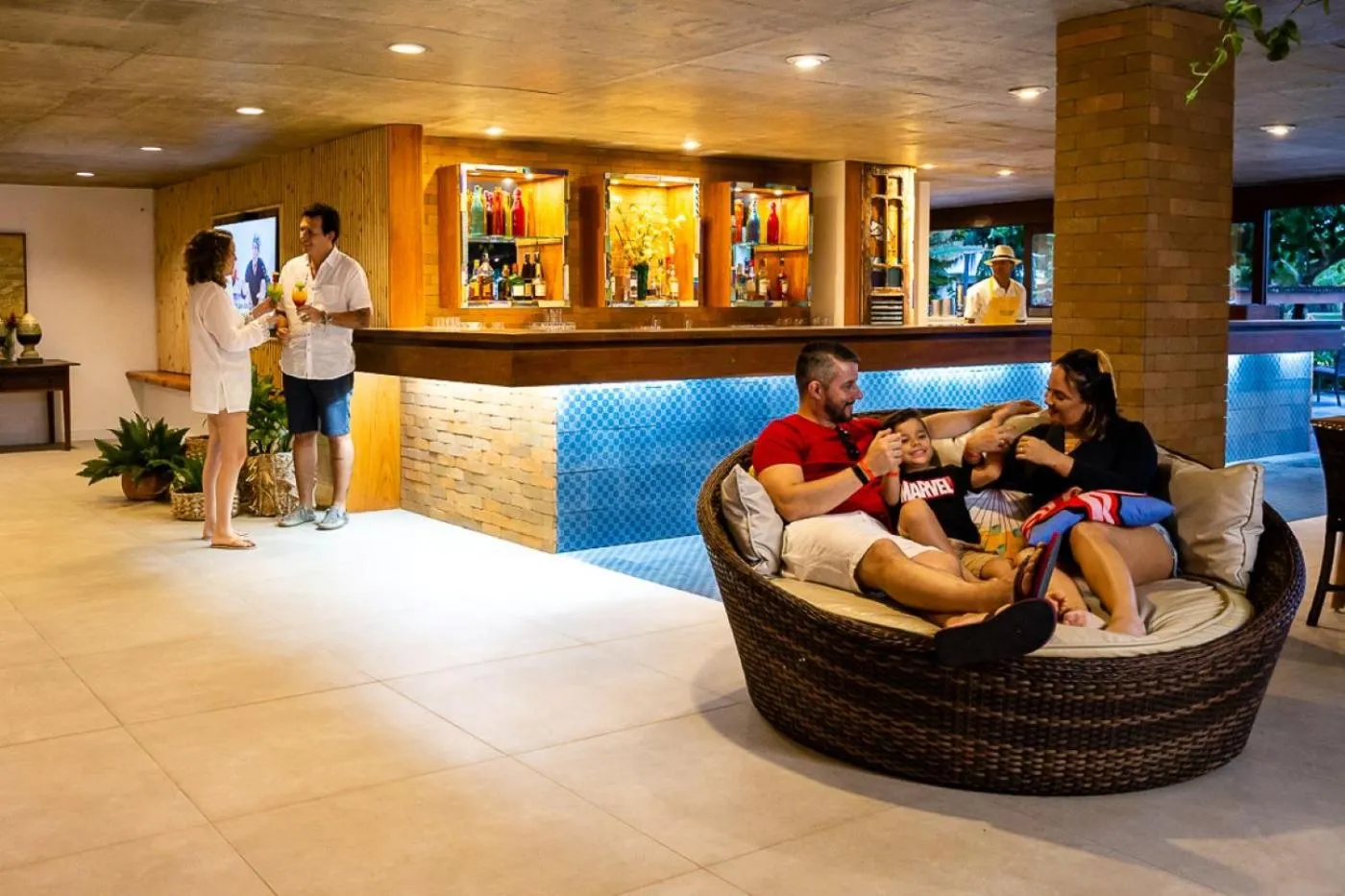 Lounge or bar in Hotel Village Porto De Galinhas