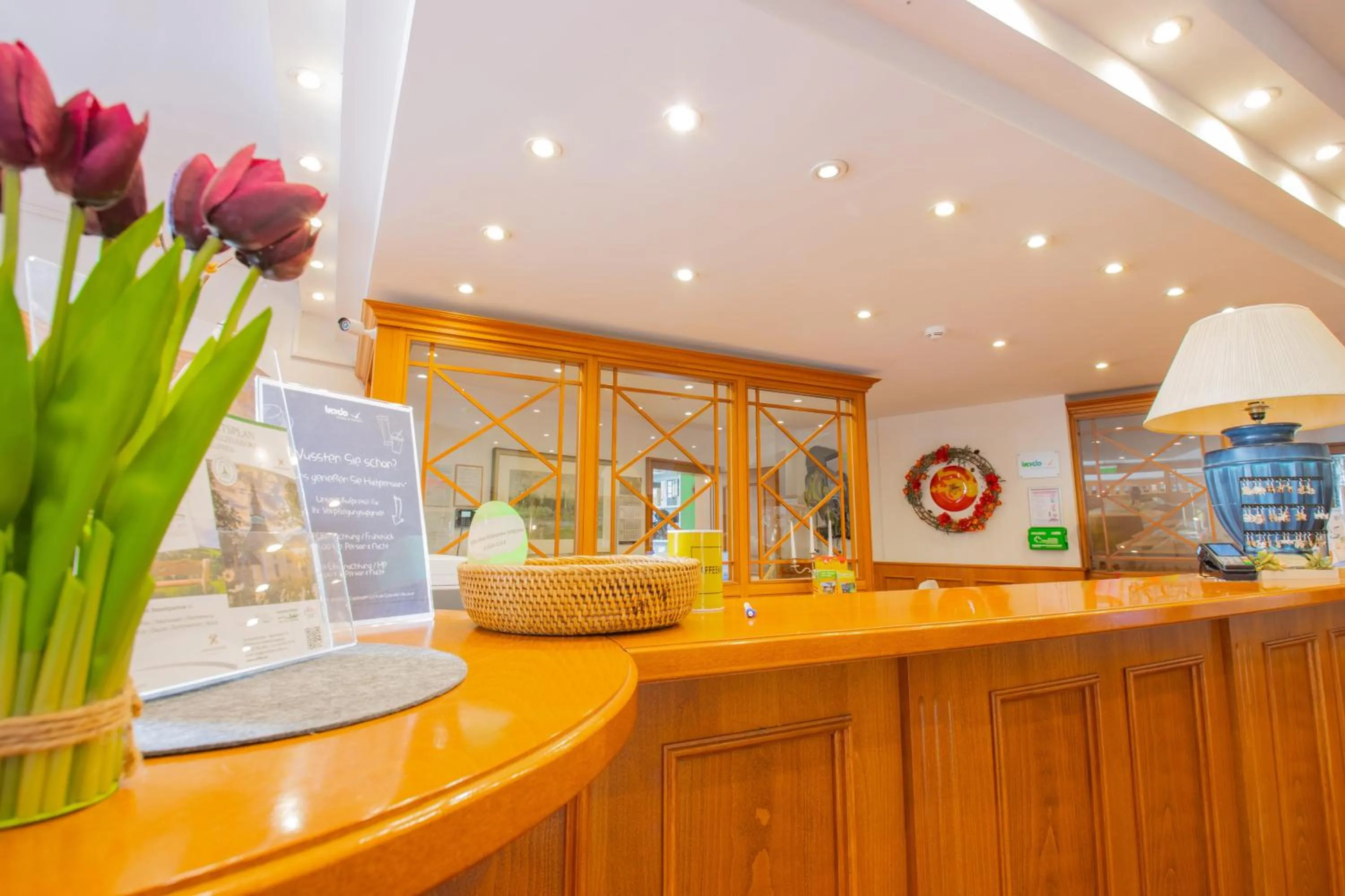 Lobby or reception in Panorama Berghotel Wettiner Höhe