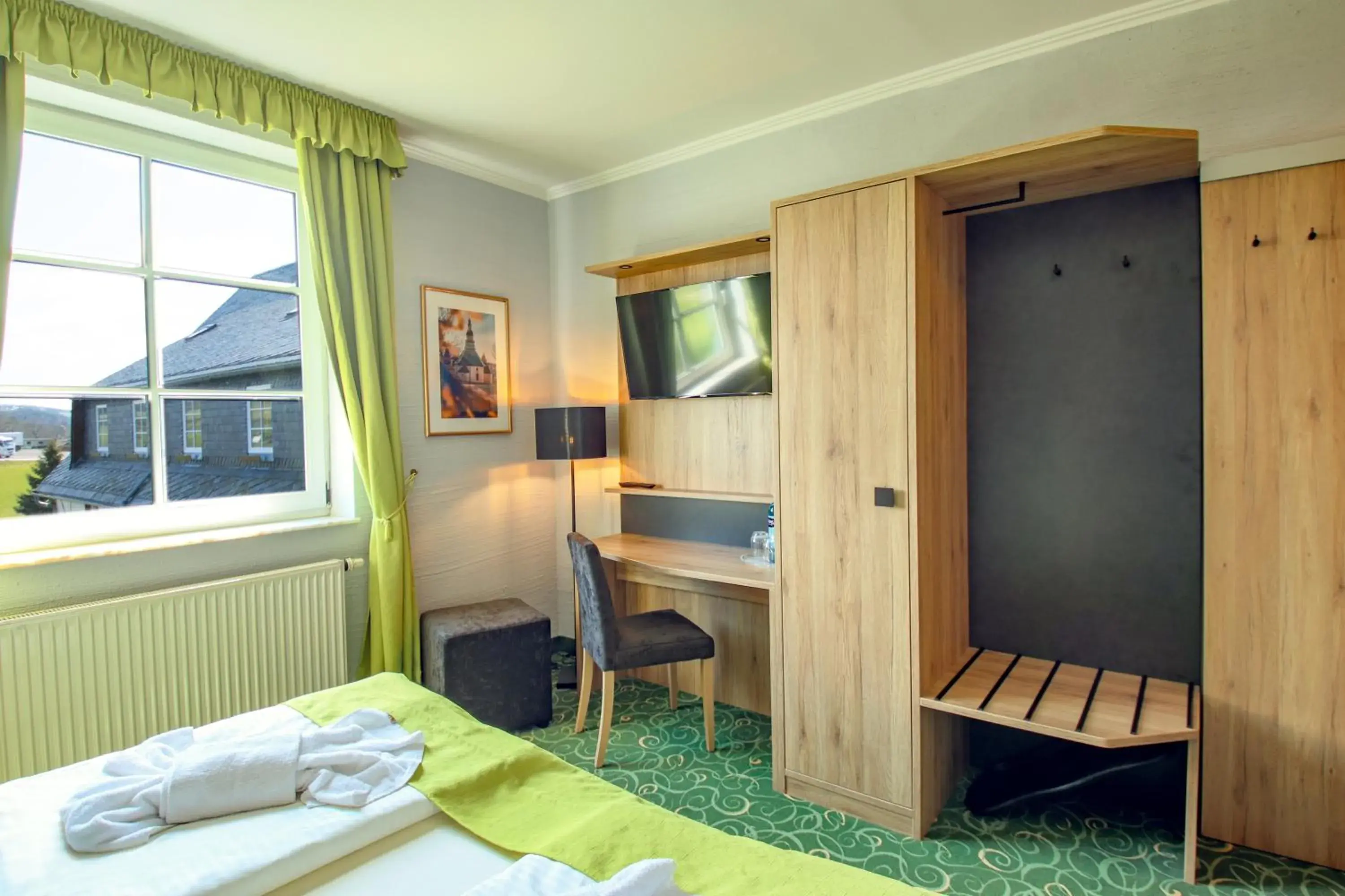 Double Room with Panoramic View in Panorama Berghotel Wettiner Höhe Double Room with Panoramic View in Panorama Berghotel Wettiner Höhe