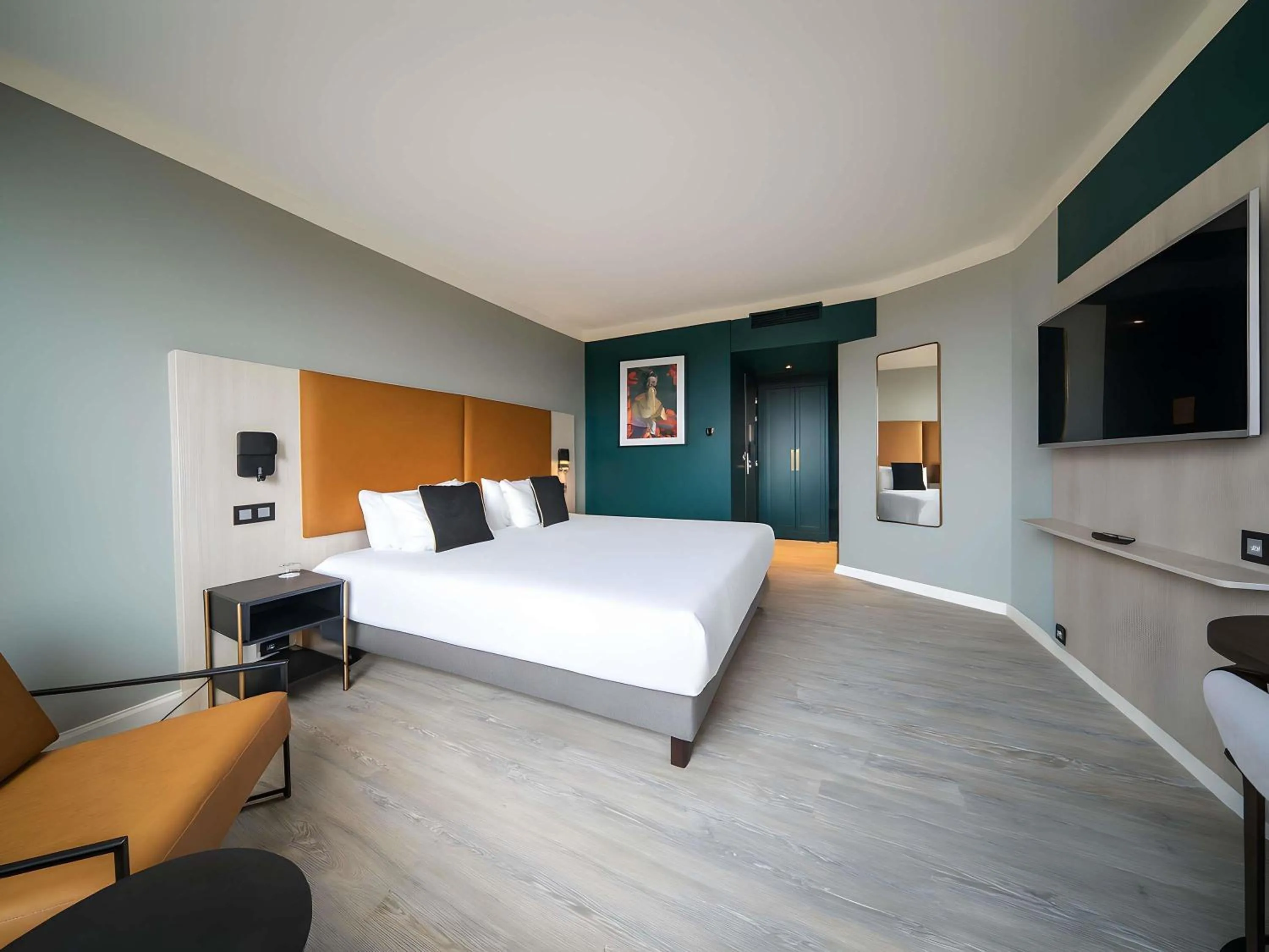 Bedroom, Bed in Maek Hotel Antwerp Central - Handwritten Collection by Accor