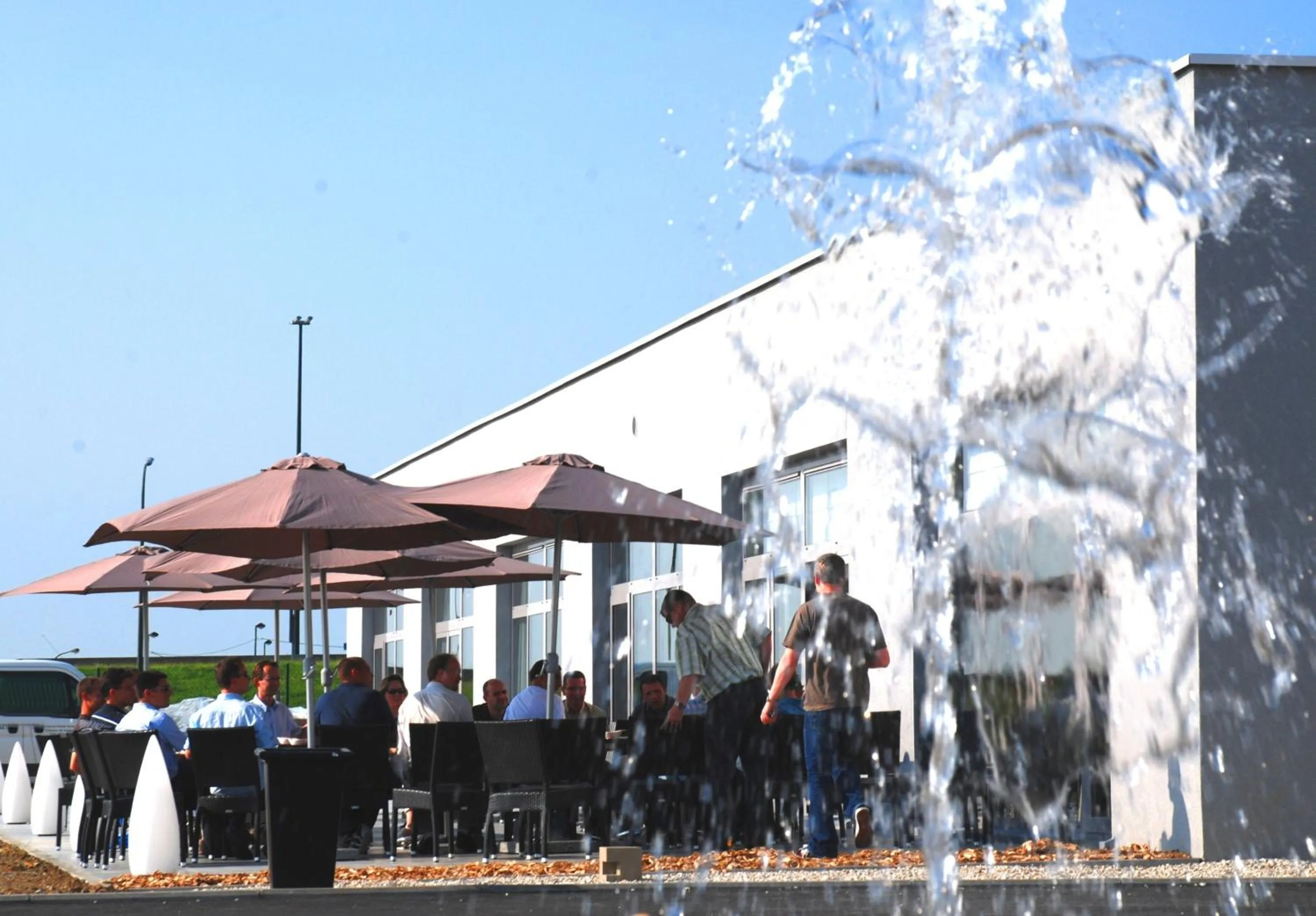 Patio in Hotel-Restaurant Horizon Ath-Lessines
