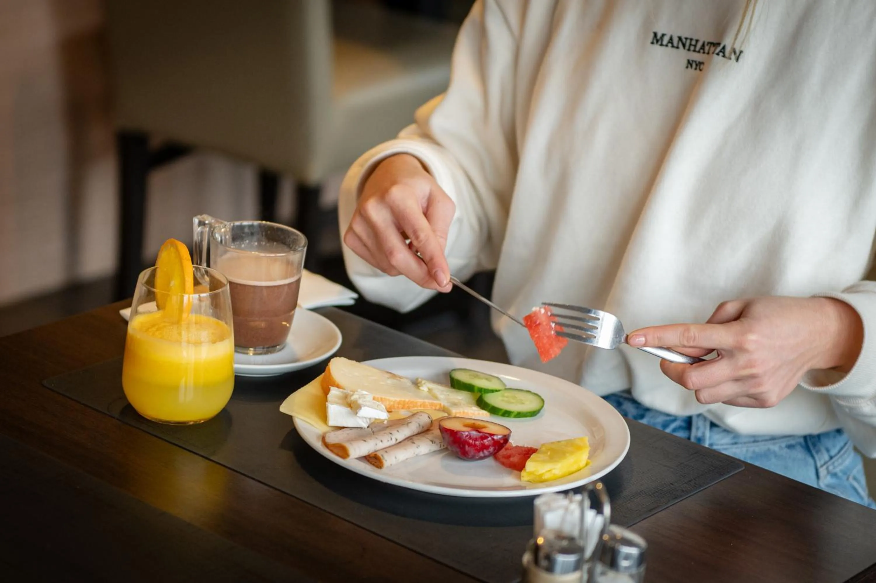 Food and drinks in Hotel-Restaurant Horizon Ath-Lessines