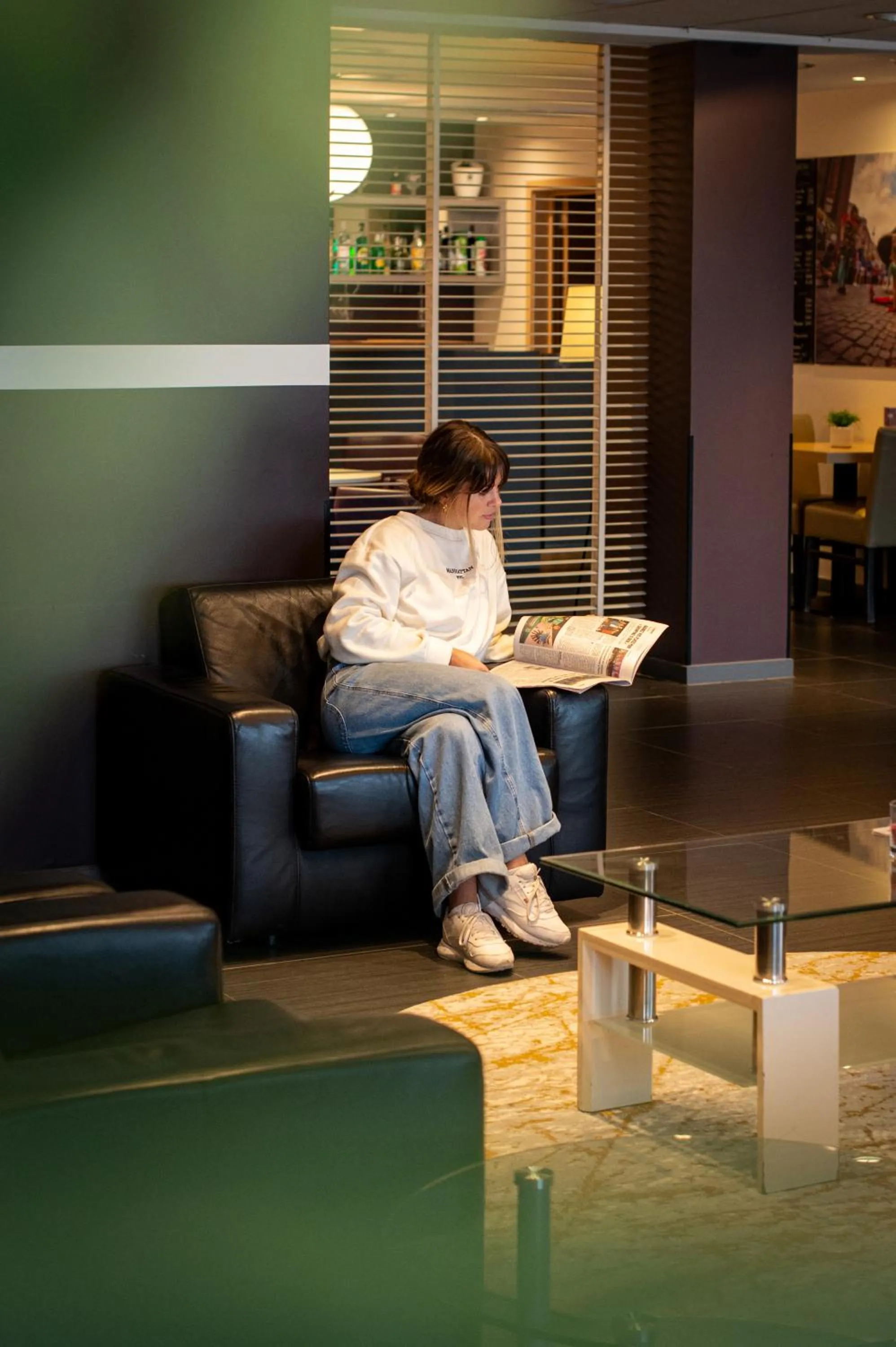 Communal lounge/ TV room in Hotel-Restaurant Horizon Ath-Lessines