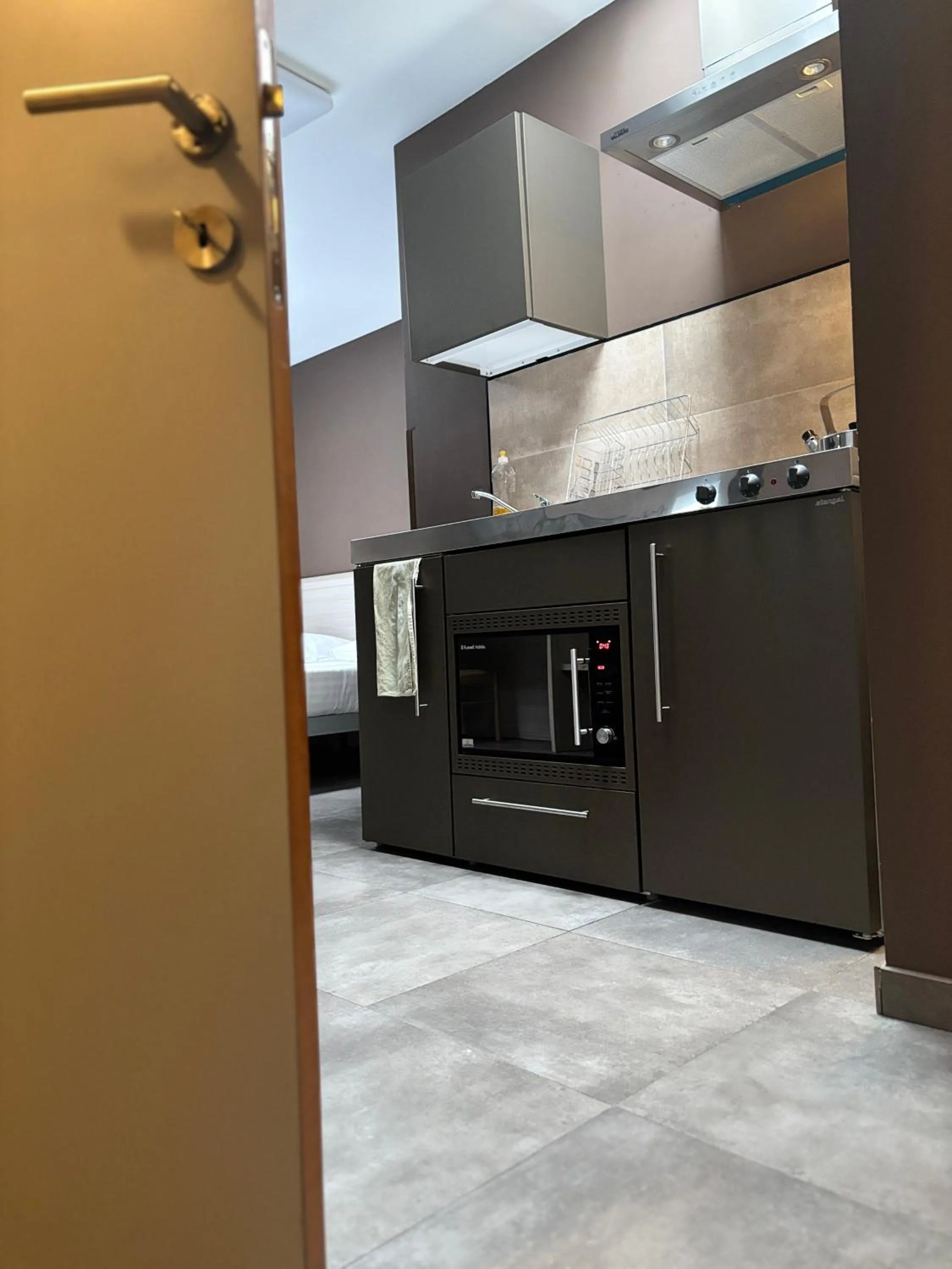 Kitchen or kitchenette in Hotel La Louve