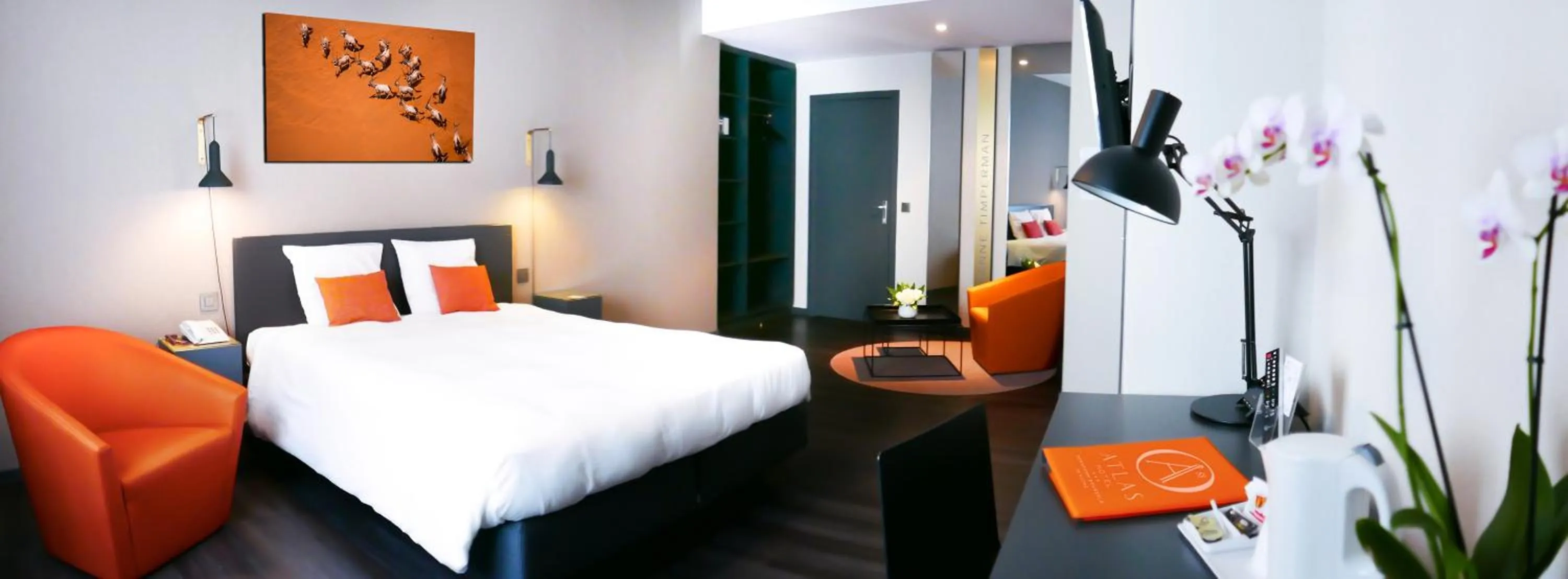 Photo of the whole room, Bed in Atlas Hotel Brussels