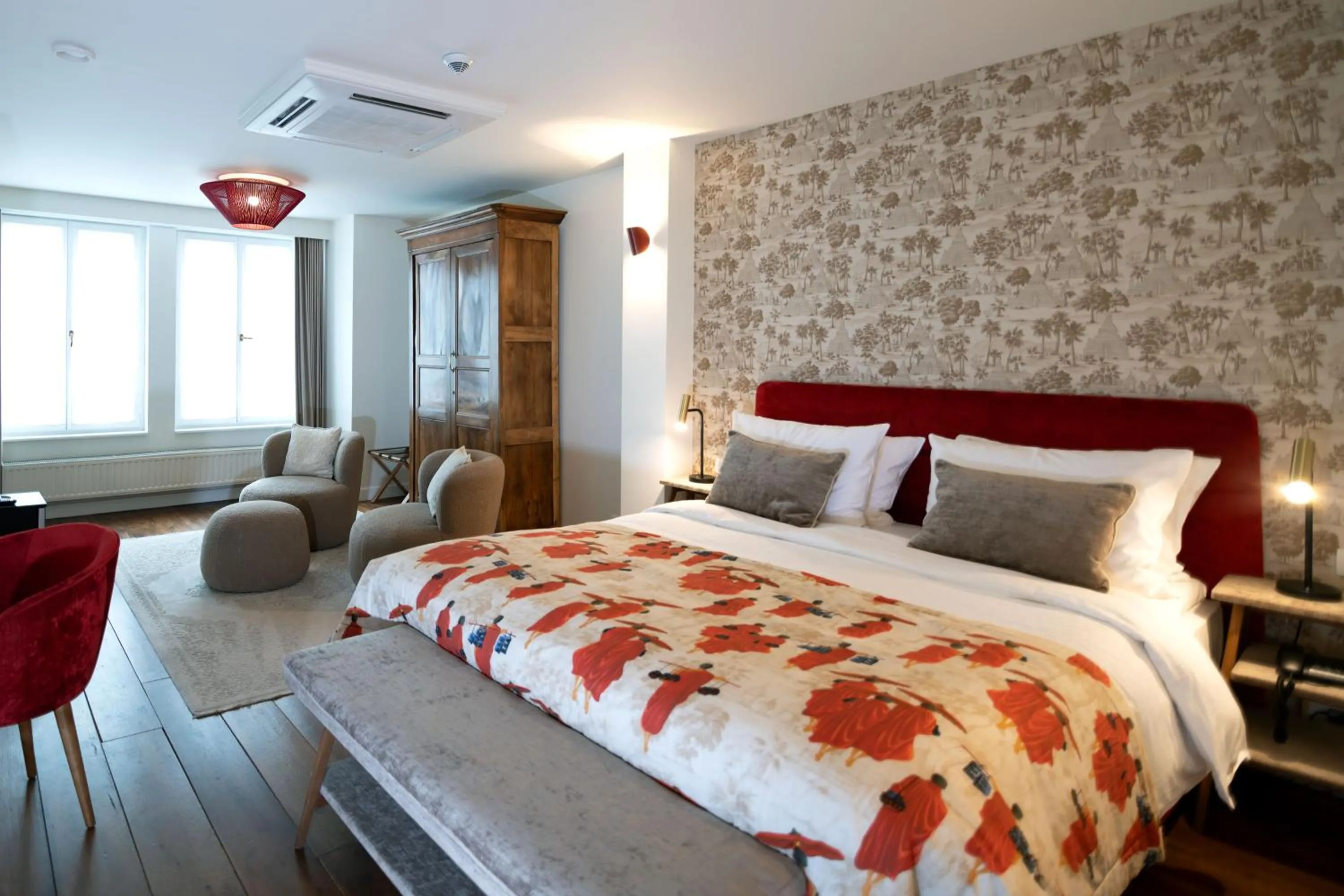 Bed in Hotel 'T Sandt