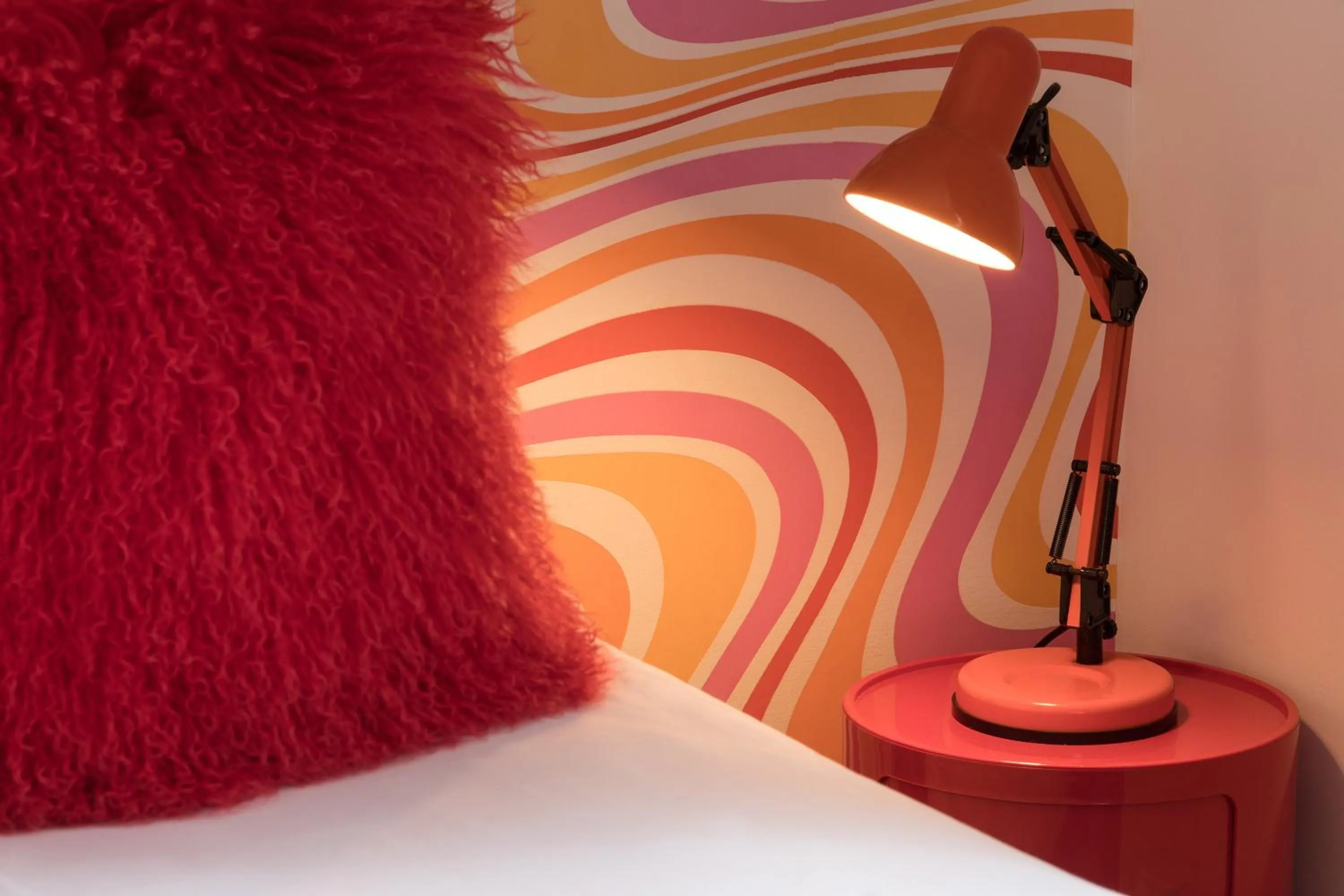 Decorative detail, Bed in Vintage Hotel Brussels