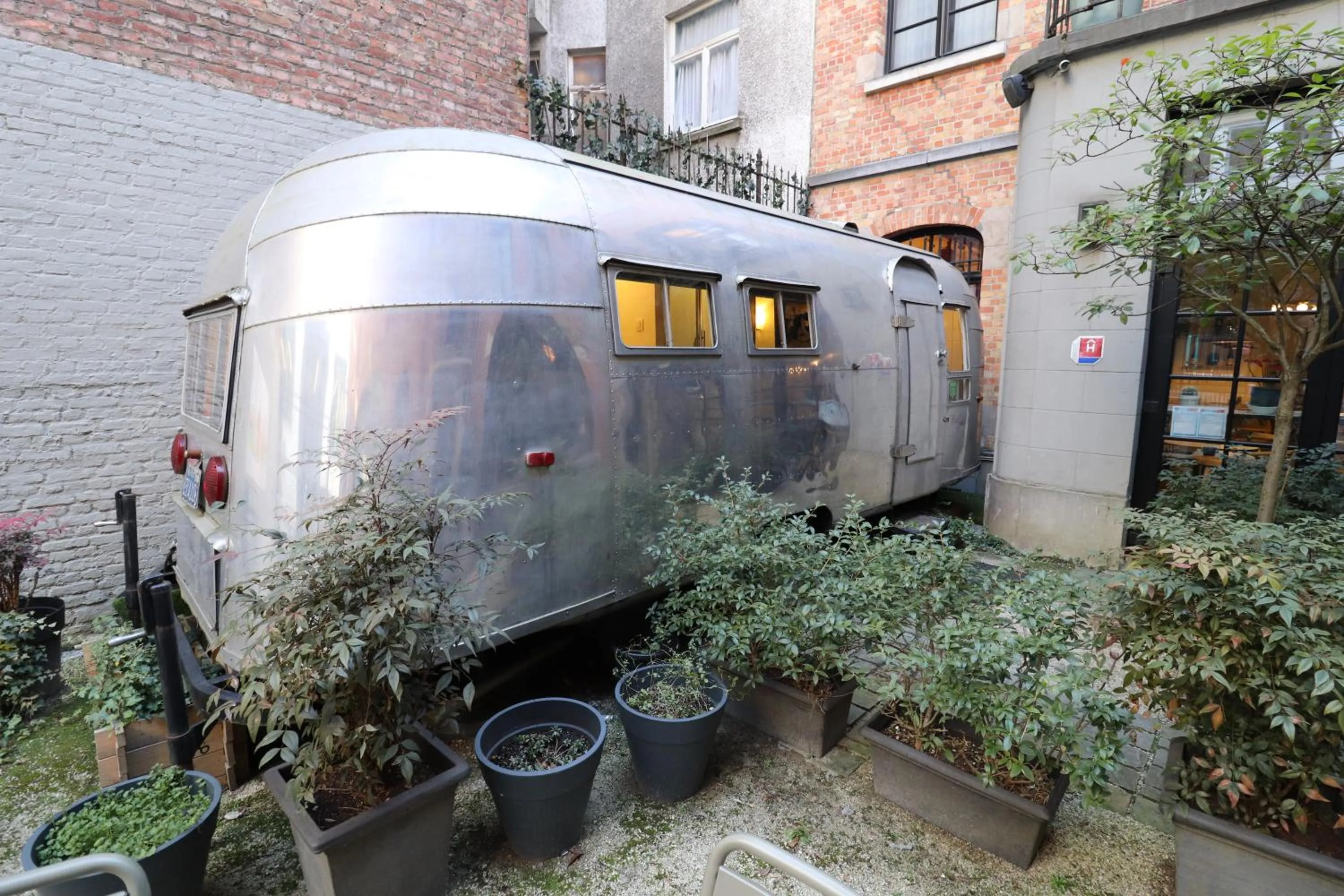Garden in Vintage Hotel Brussels