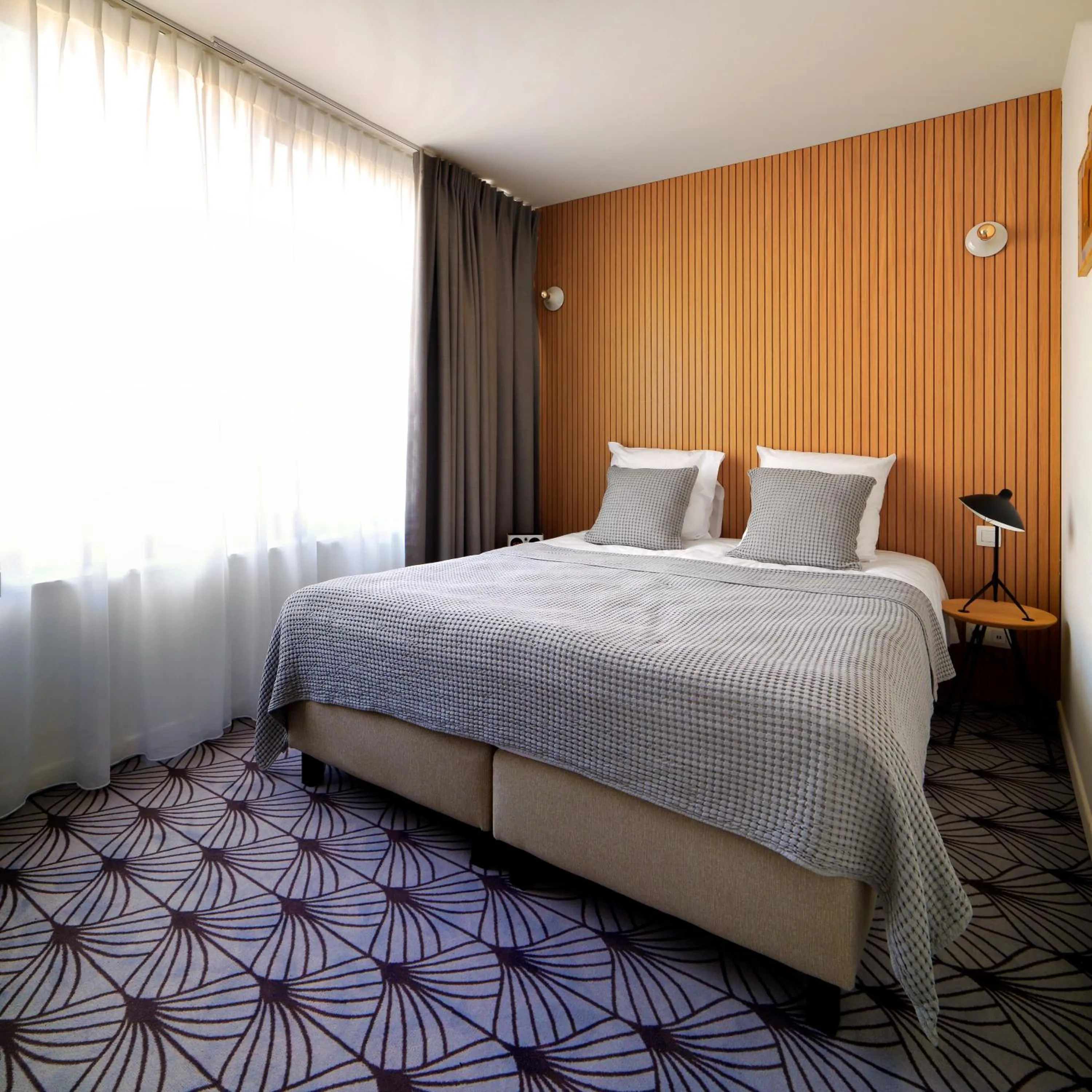 Bed in Vintage Hotel Brussels