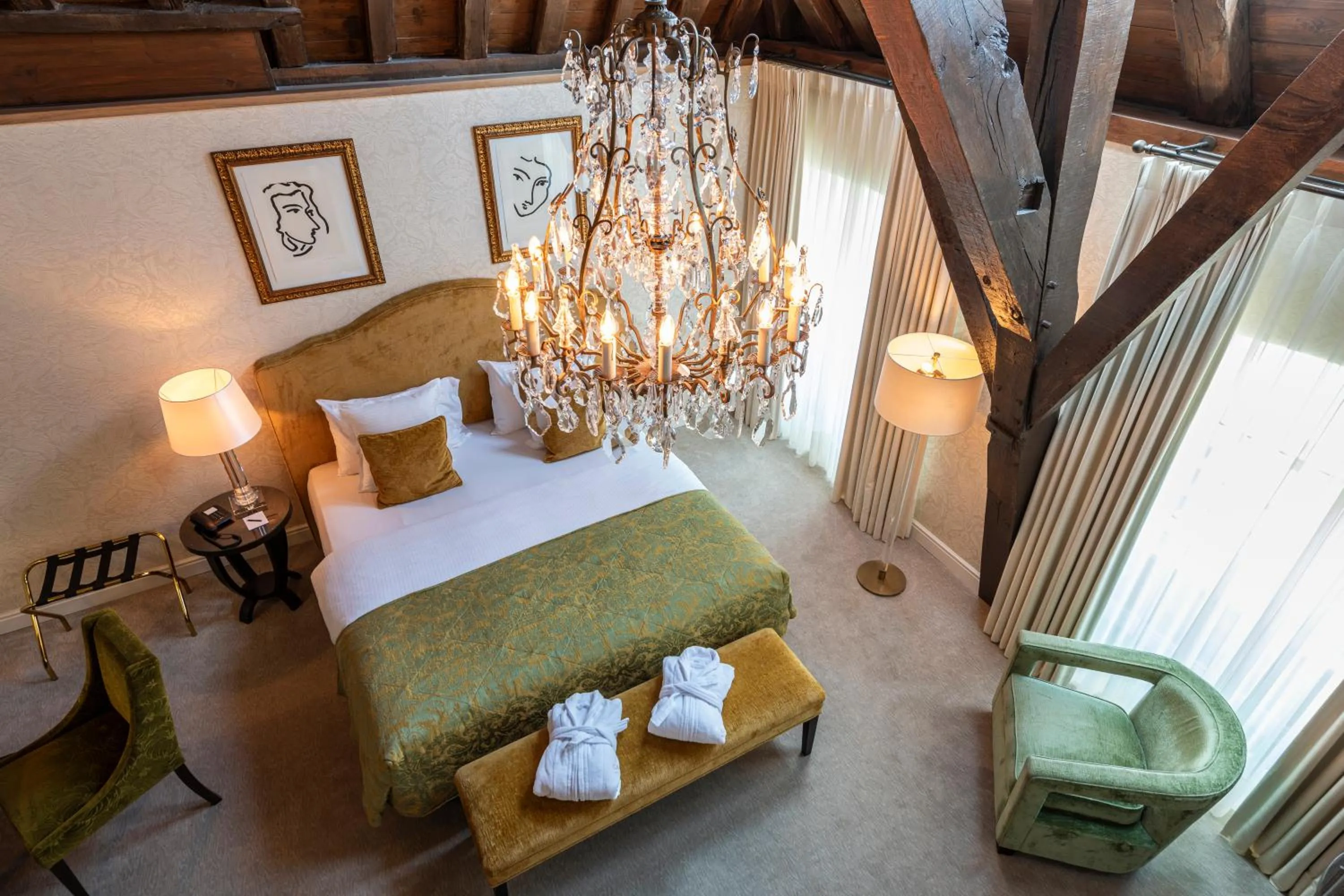 Bed in Grand Hotel Casselbergh