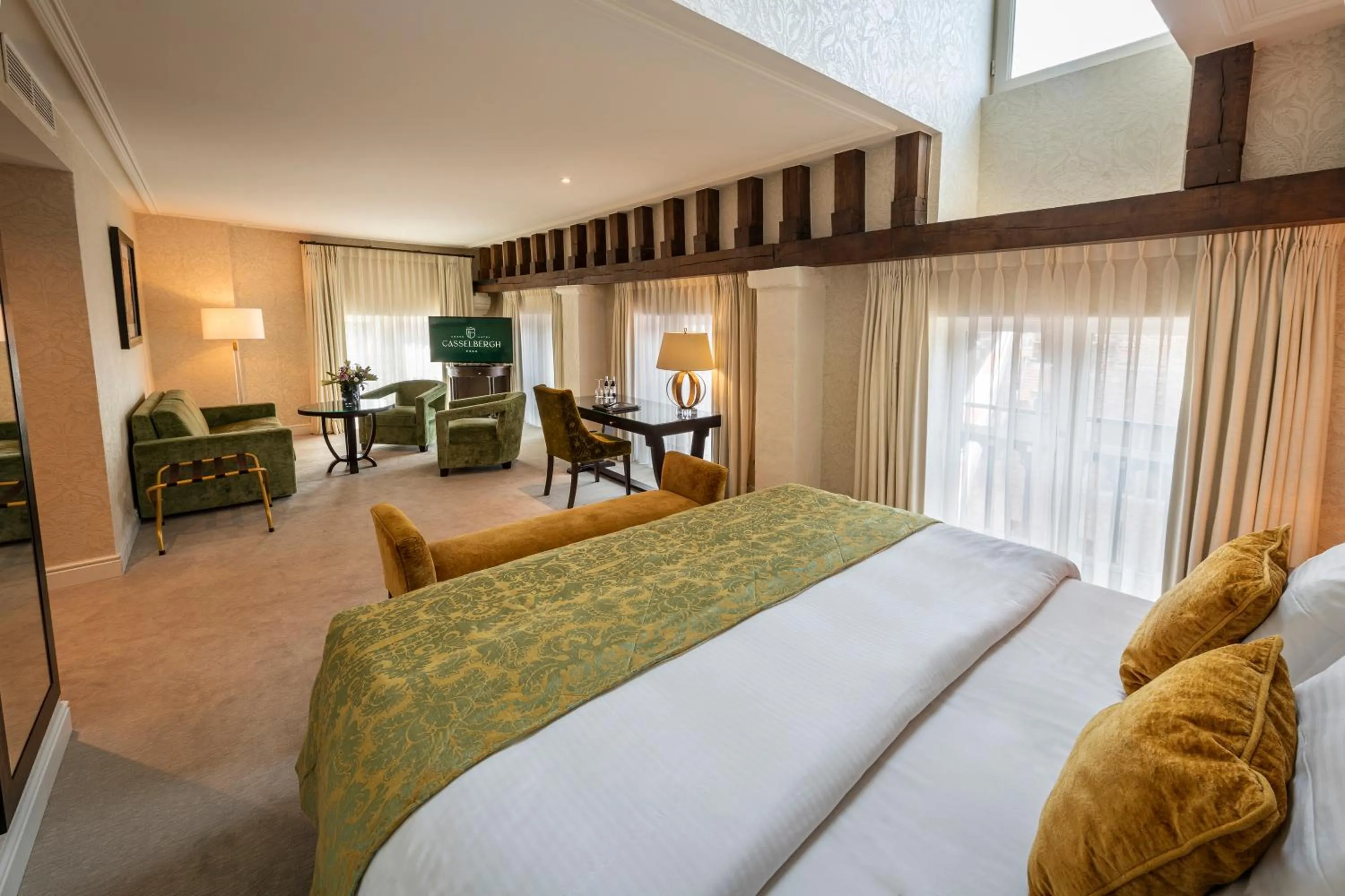 Bed in Grand Hotel Casselbergh