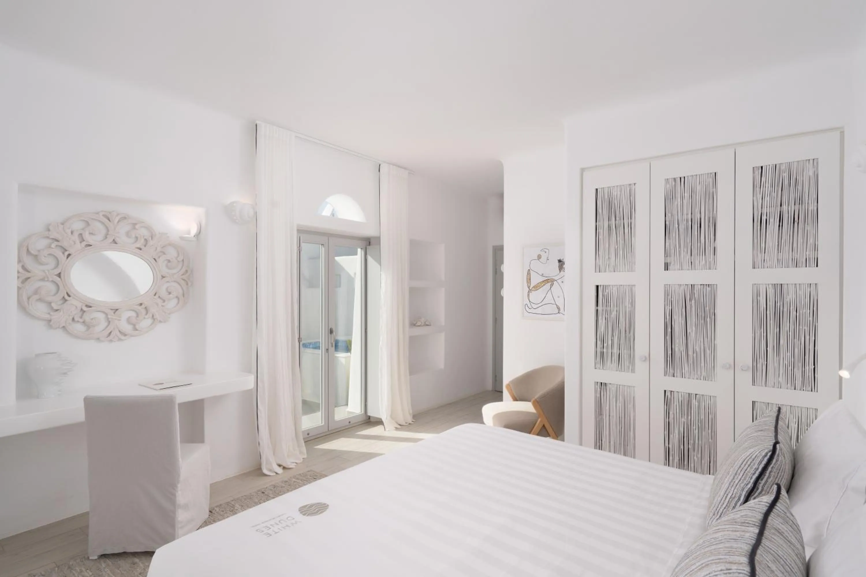 Bedroom, Bed in White Dunes Luxury Boutique Hotel