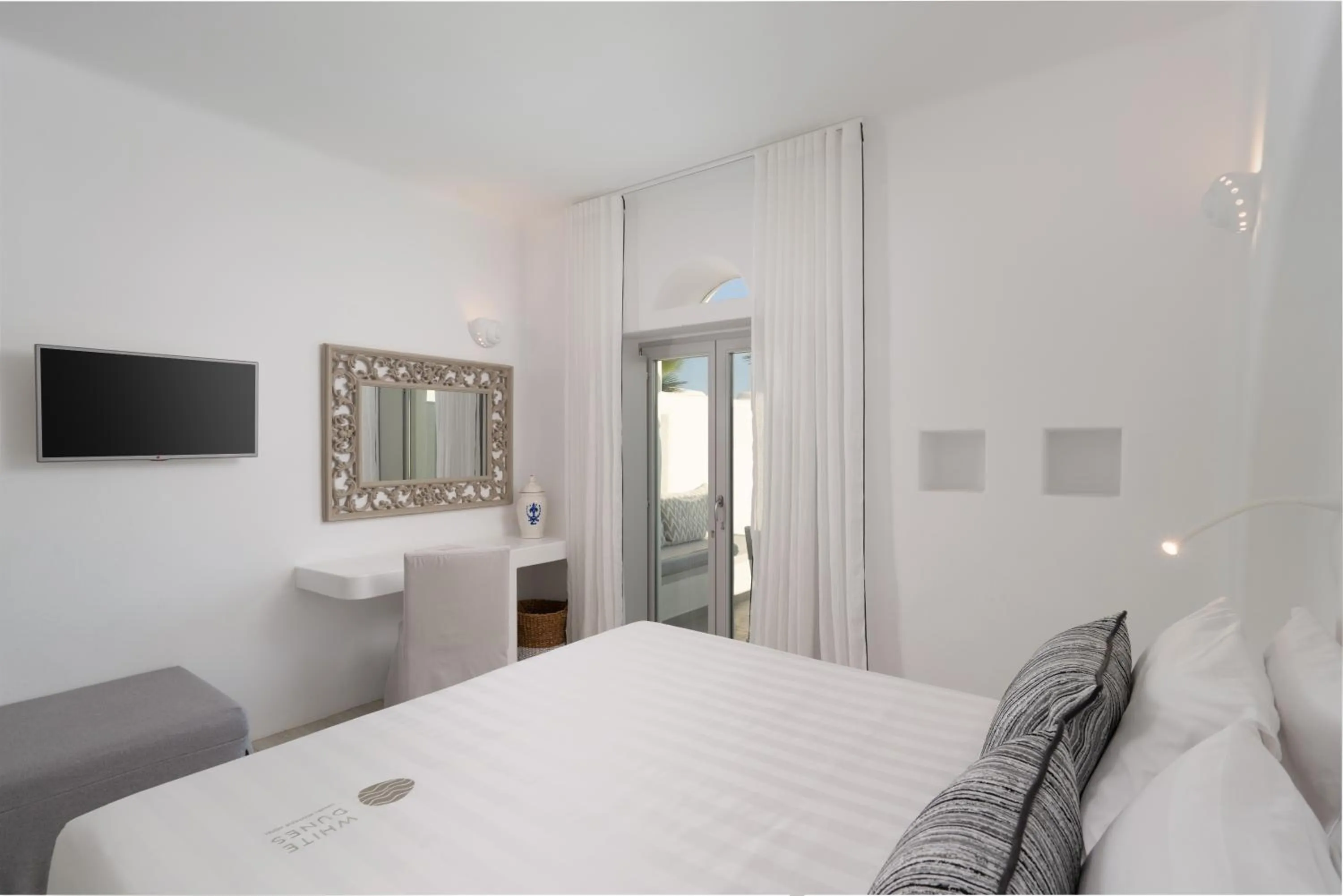 Bedroom, Bed in White Dunes Luxury Boutique Hotel