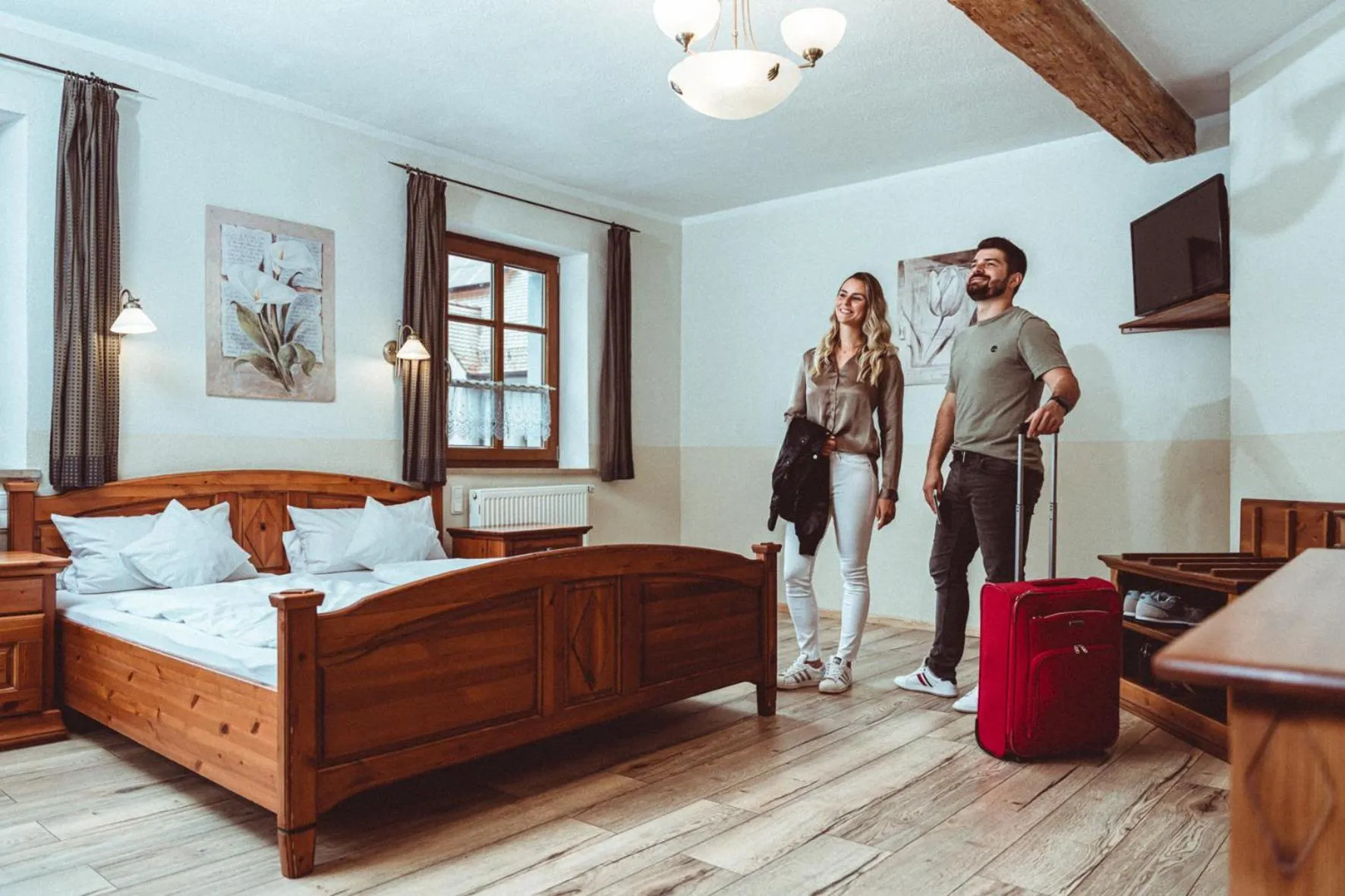 Bed in Landhotel Kahrmühle