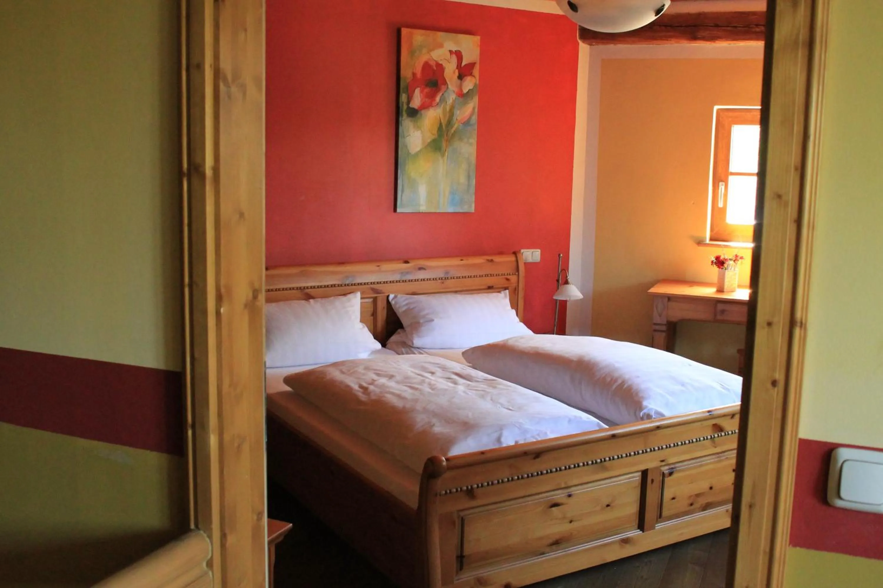 Photo of the whole room, Bed in Landhotel Kahrmühle