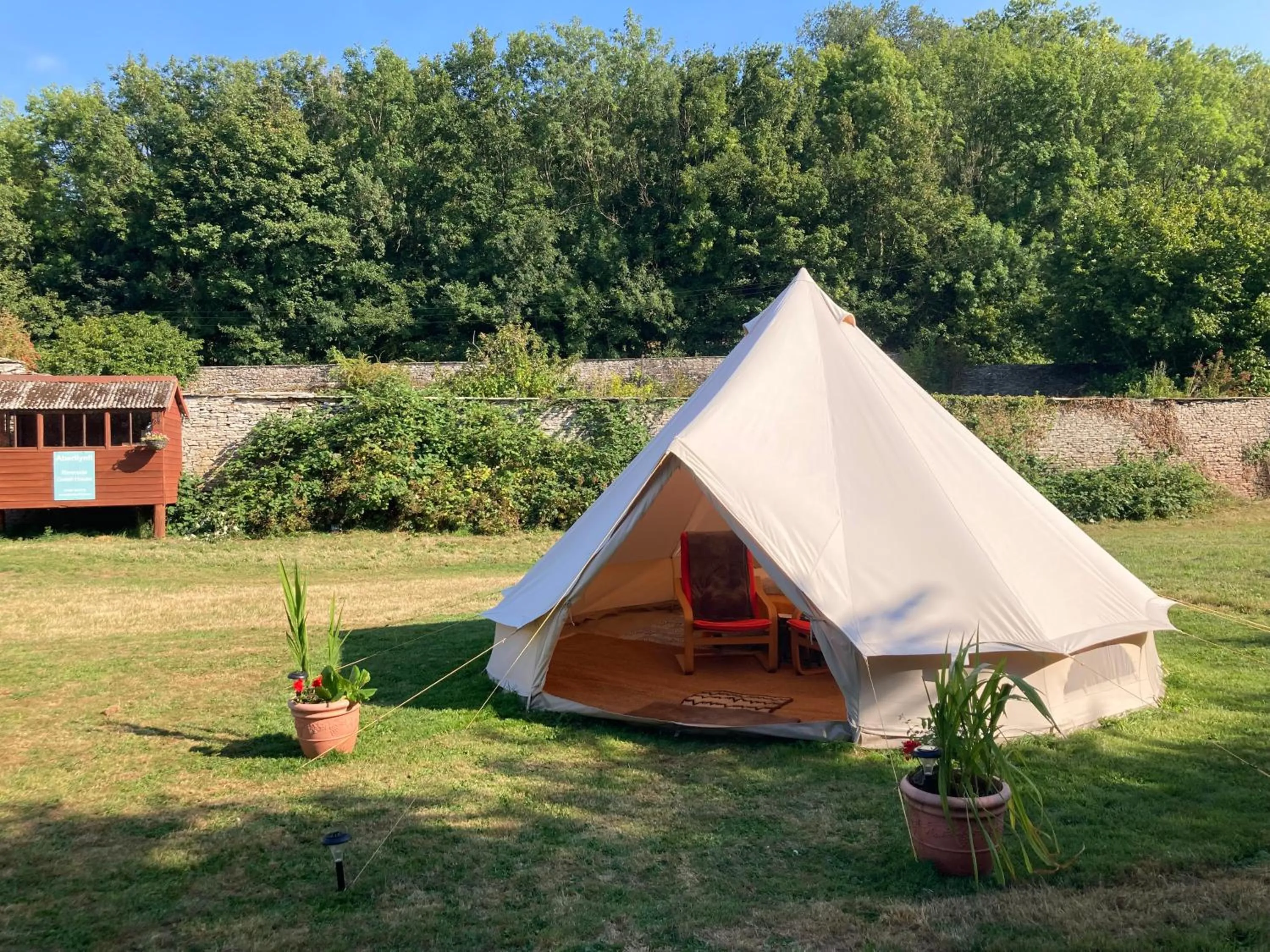 Garden in Aberllynfi Riverside Guest House