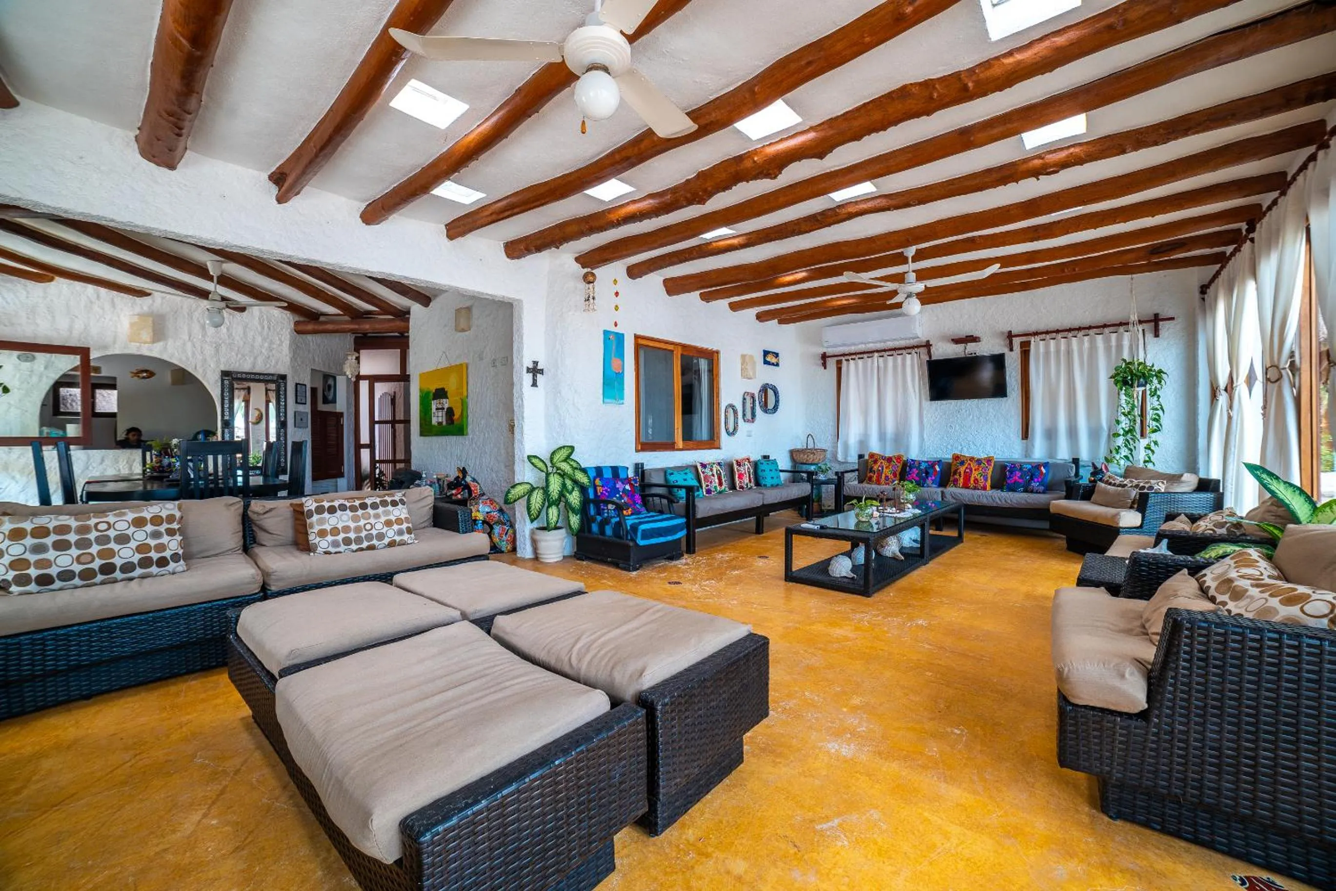 Living room in Casa Luz Beach Front Holbox