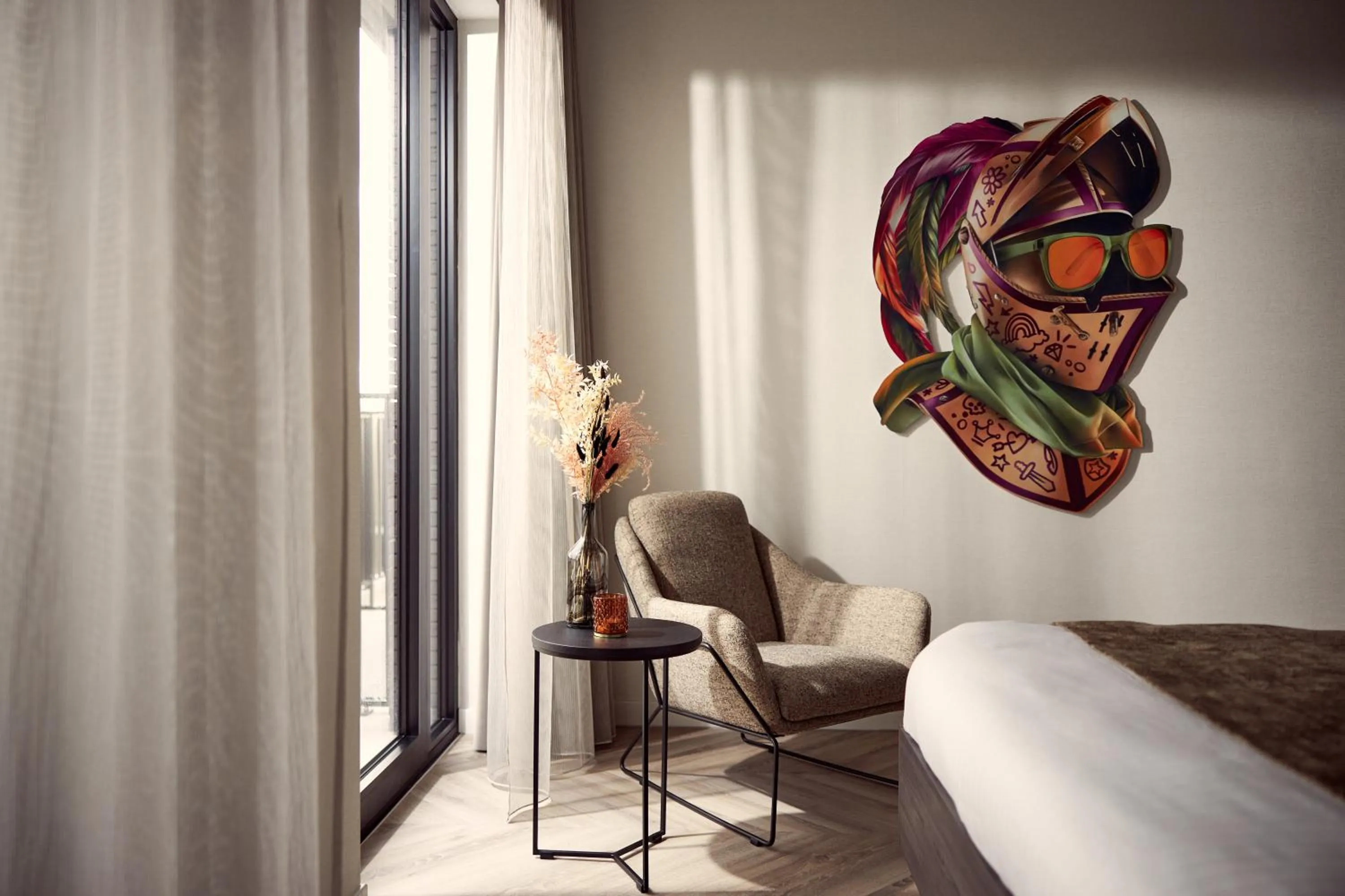 Seating area, Bed in Van der Valk Hotel Beveren