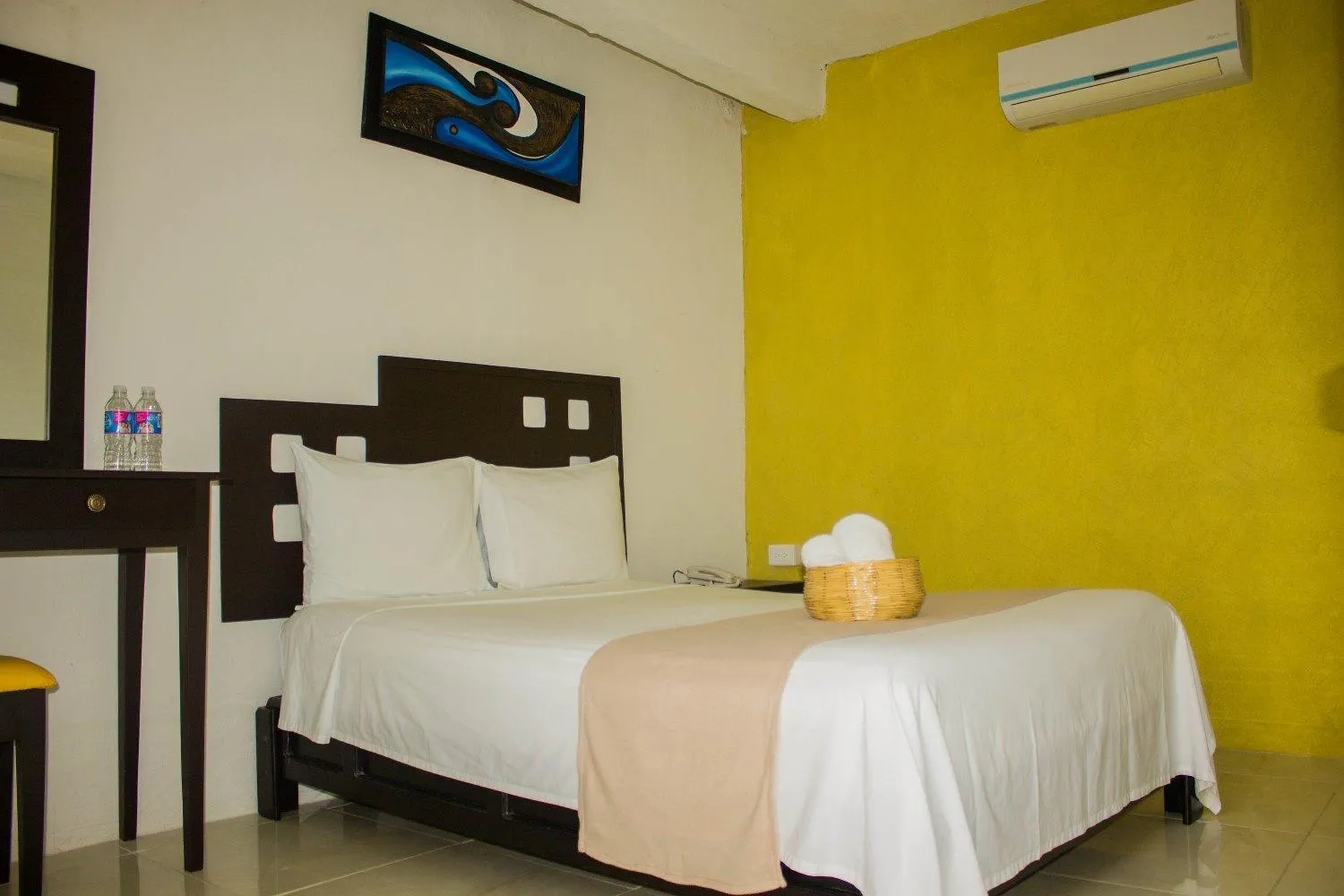 Decorative detail, Bed in Rosvel Hotel