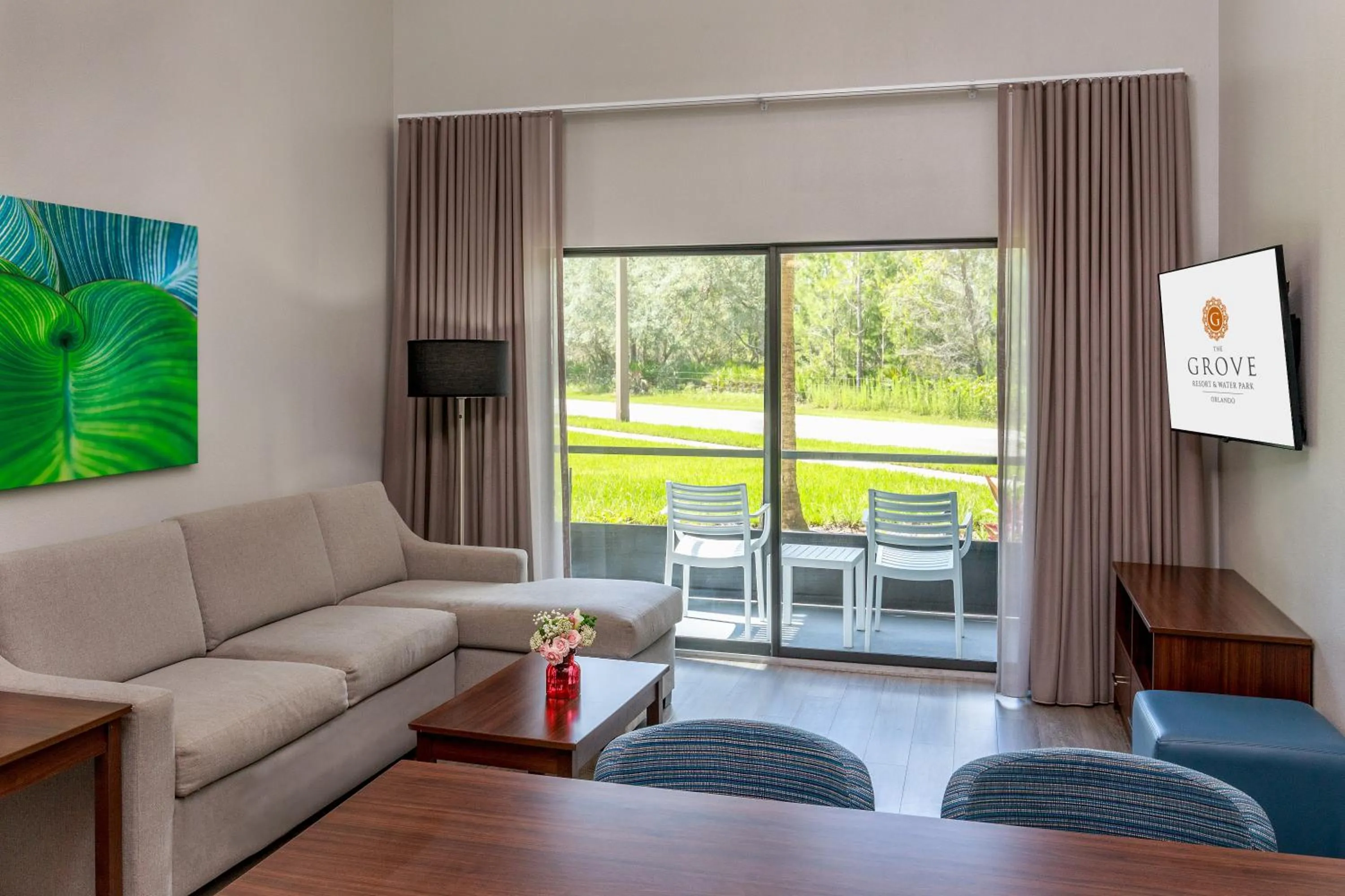 Living room in The Grove Resort & Water Park Orlando