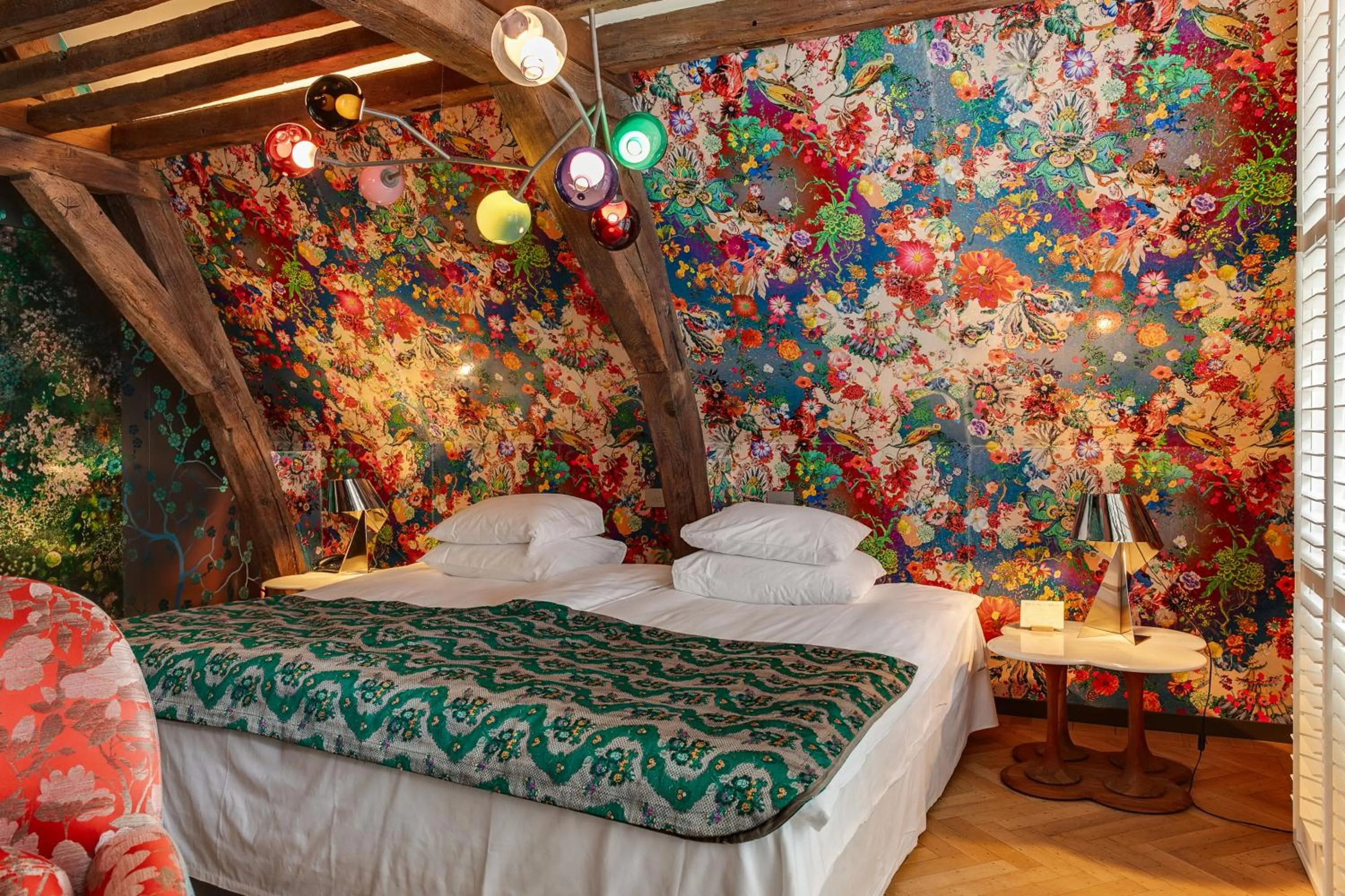 Bed in Hotel De Witte Lelie -Small Luxury Hotels of the World